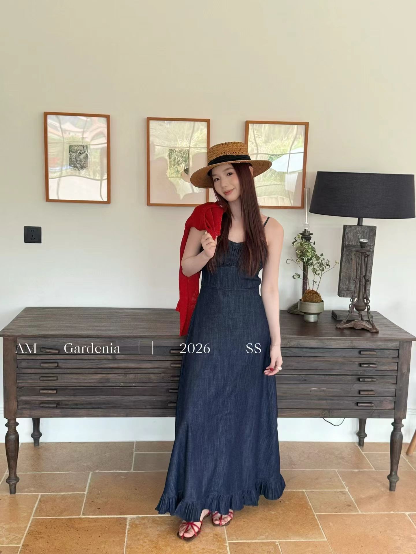 1759 Gardenia Denim Dress 栀子法式牛仔长裙
