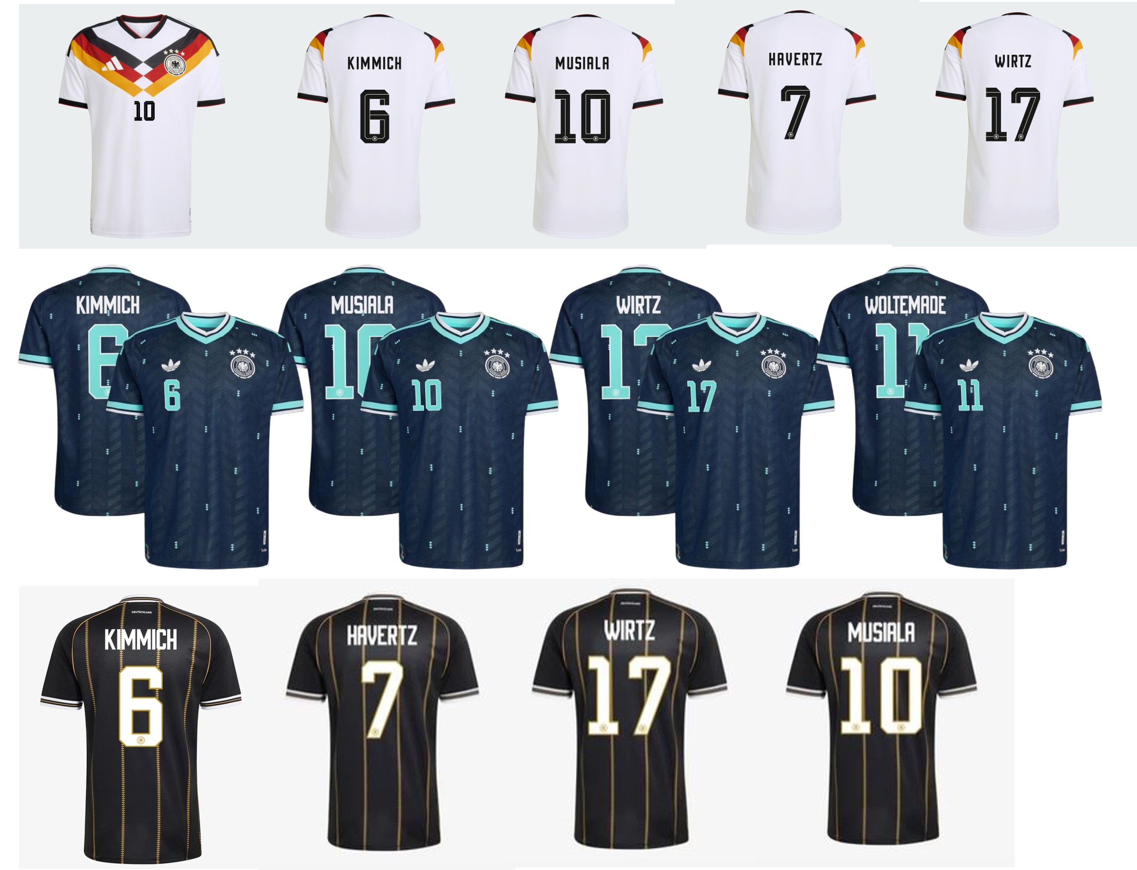 Germany 德國 2025-26 主場/作客/三客印字 (內有多選，不是球衣)