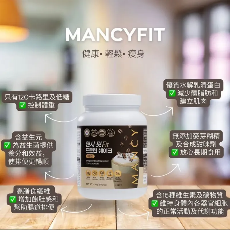 韓國製造 MancyFit 瘦身代餐 | 15天減磅