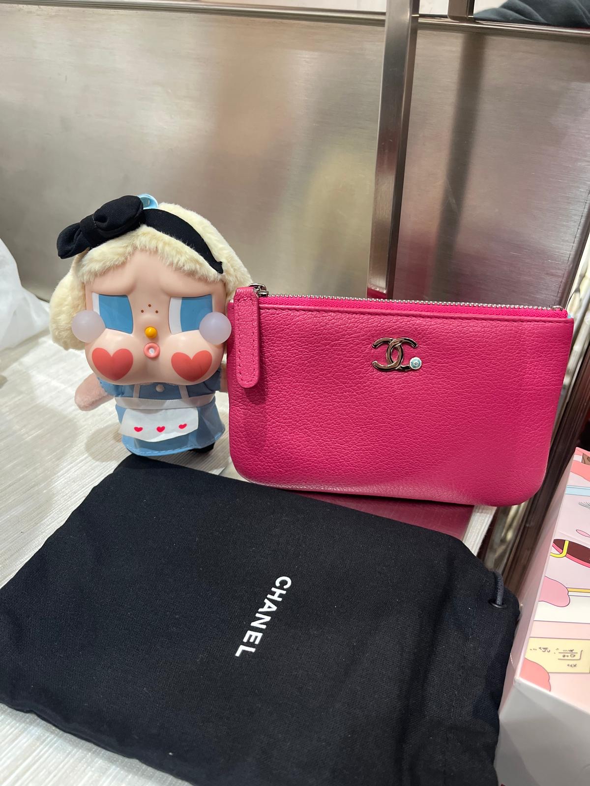CHANEL mini o case mini pouch   ,100%Authentic ,95%new ✅ 27card ✅dust bag  
