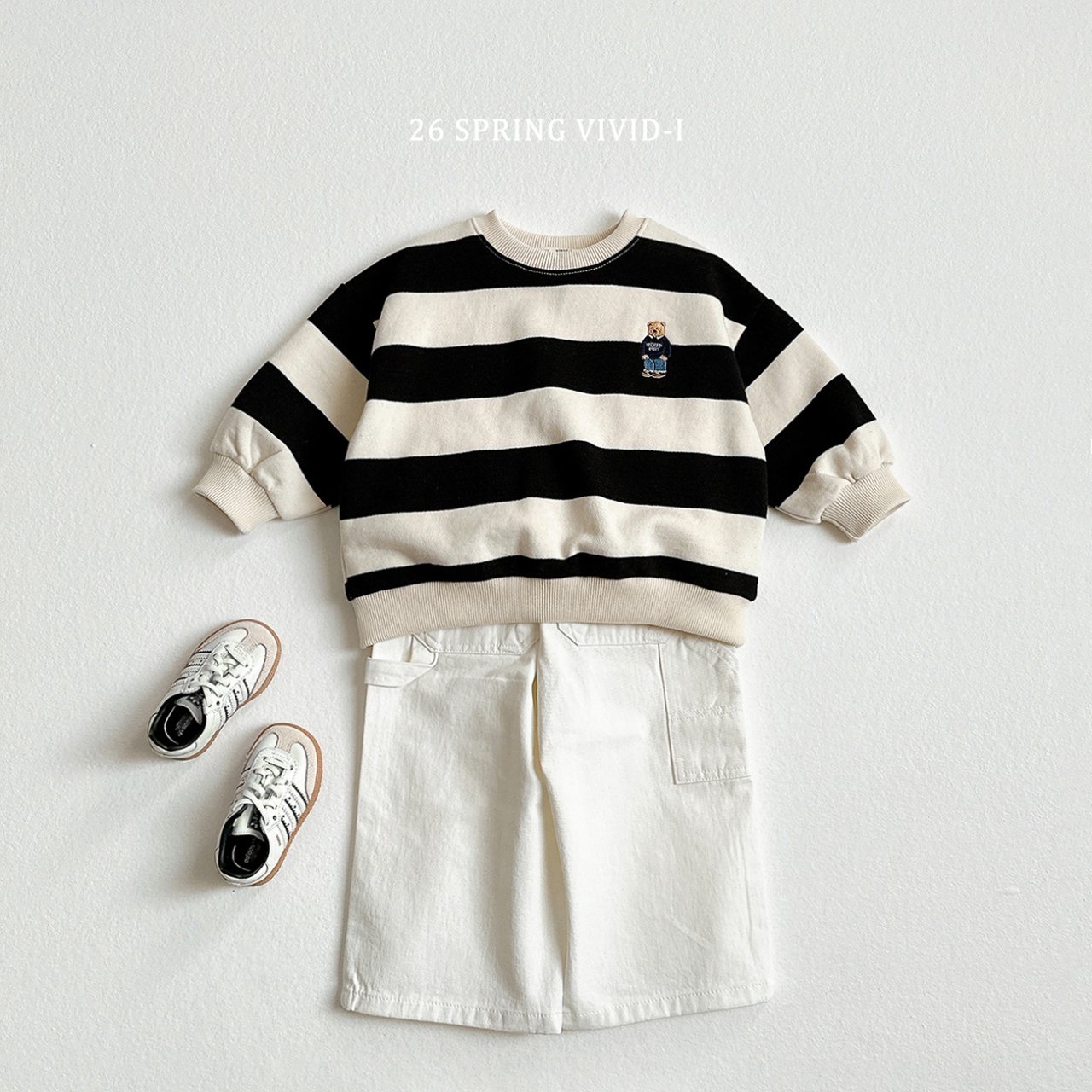 🌸預訂 韓國直送🌸🇰🇷VIVIDI三色純色寬鬆闊褲