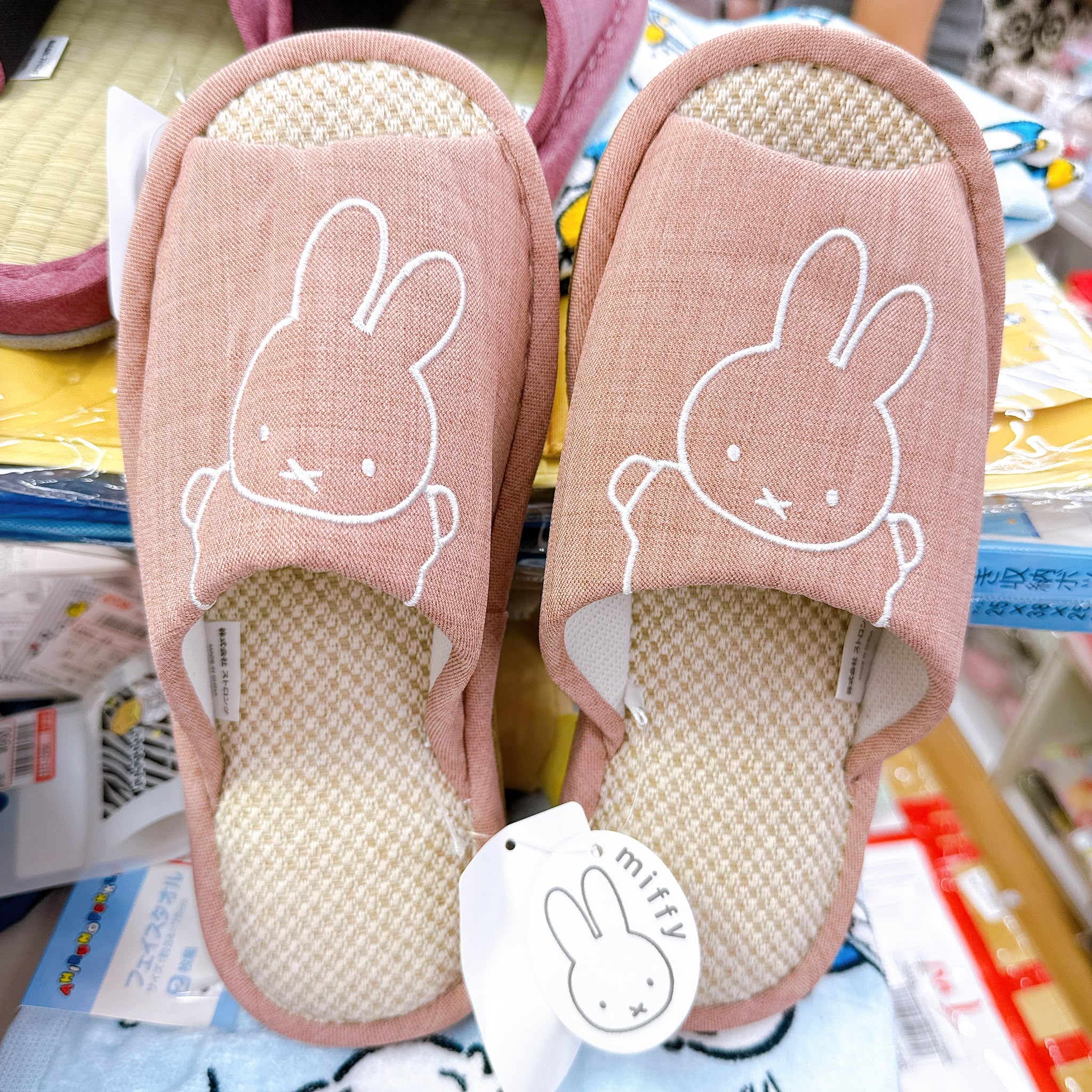 日本直送獨家限定Miffy 多款家居拖鞋/竹蓆拖