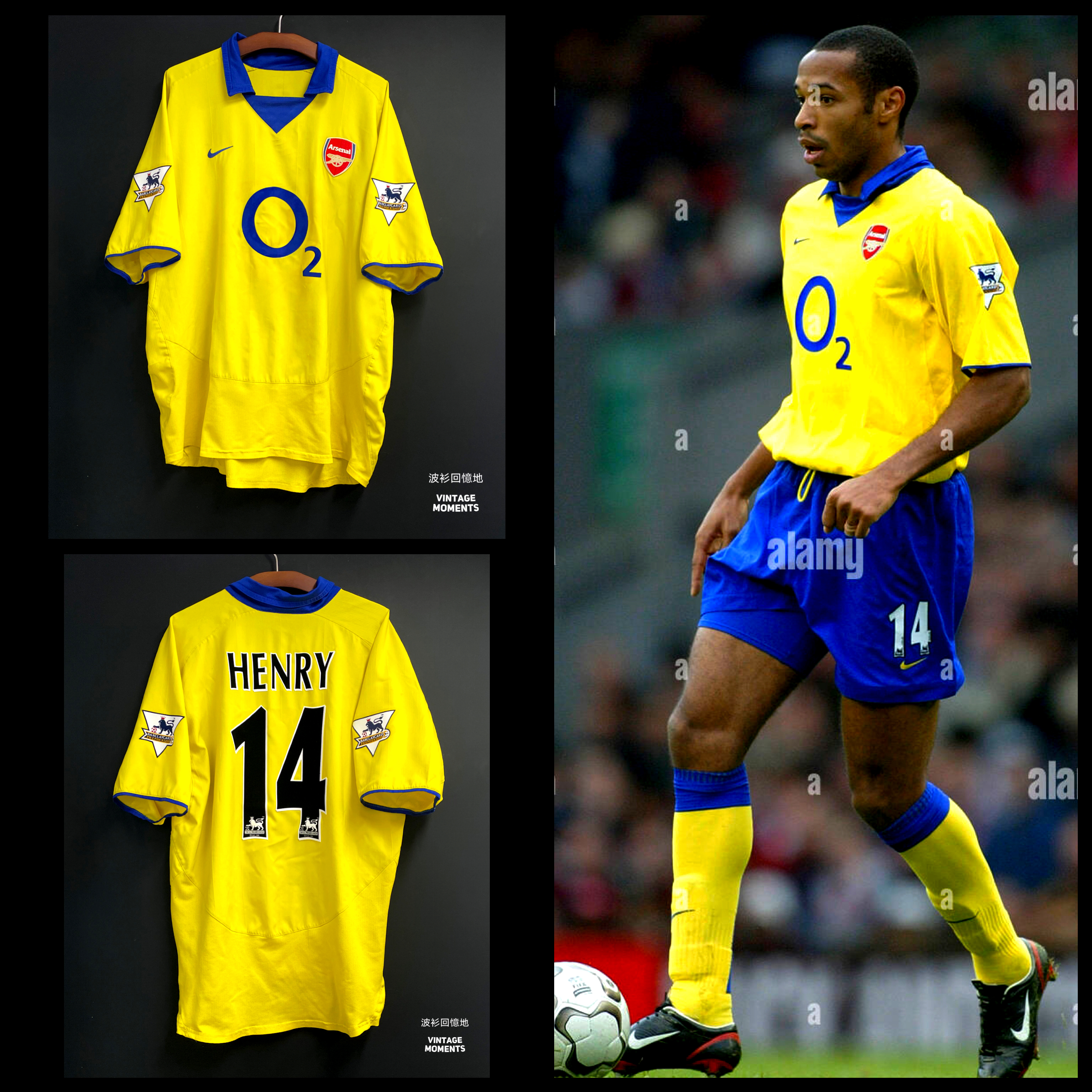 阿仙奴03/04客場 亨利 ARSENAL AWAY SHIRT HENRY