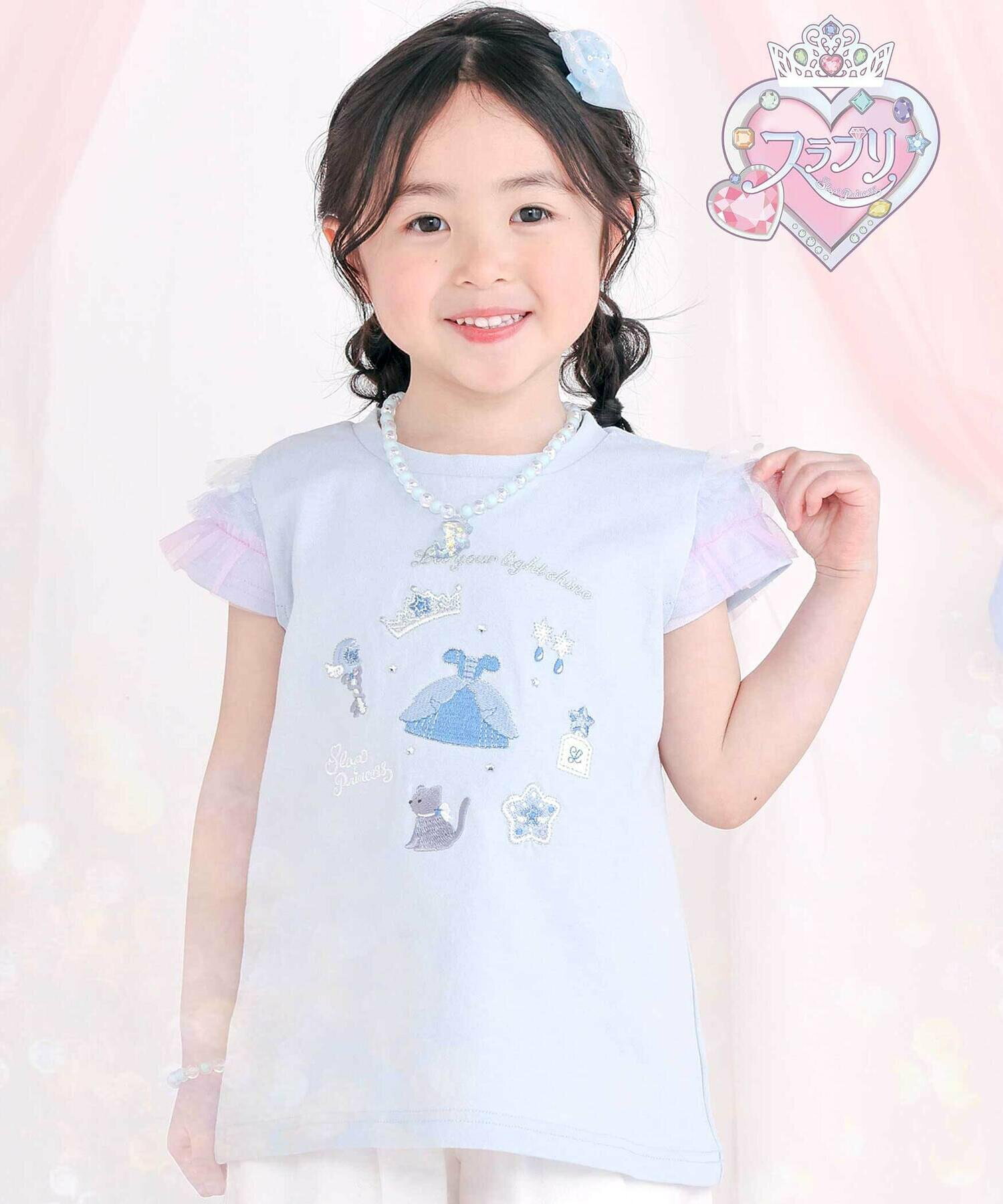 🆕【⭐訂購⭐】  日本直送🌀薄紗袖 公主主題圖案刺繡 短袖Tee［3款選］🌀[ELDA-0035][260426]