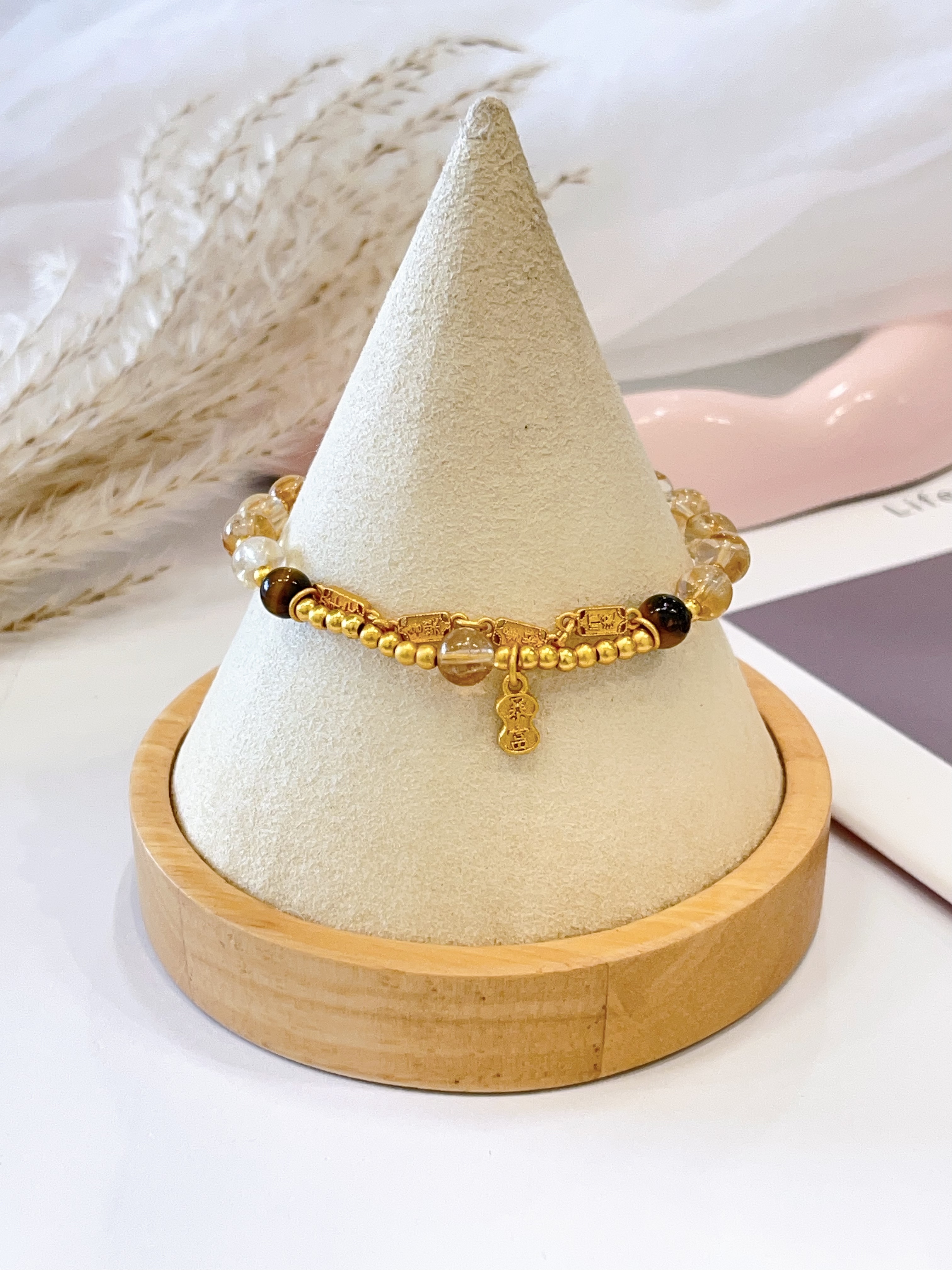 💛 黄塔晶 × 黄虎眼手串 Citrine & Tiger Eye | 6mm