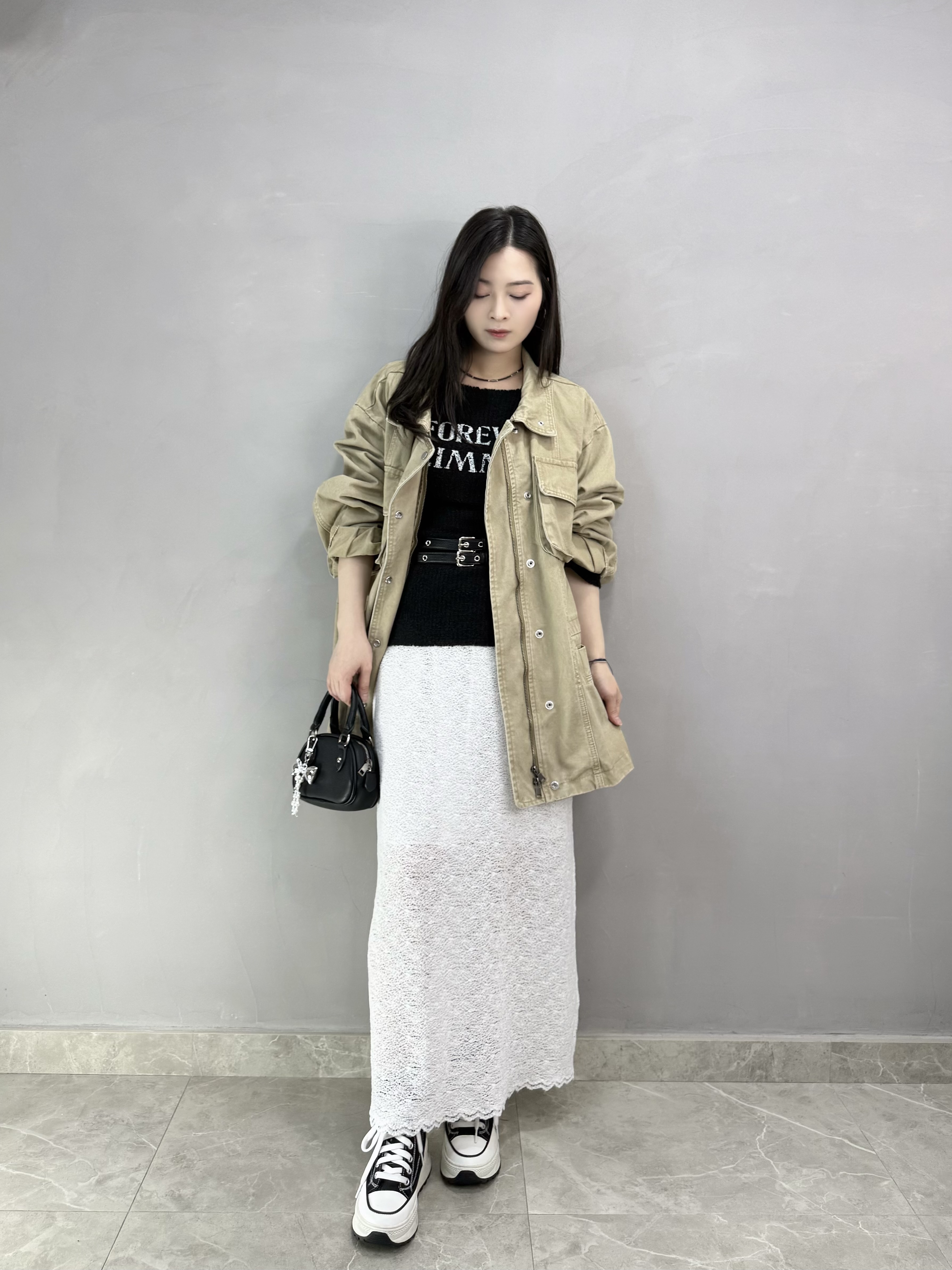 G73 通花半截長裙