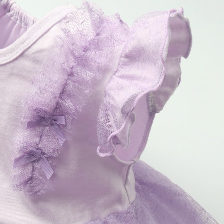 🆕【⭐訂購⭐】 🇯🇵日本直送🌀薄紗荷葉邊 拼接 連身裙［2款選］🌀[ELDA-0131][260514]