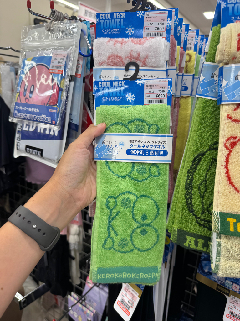 ✨連線商品需補運費✨Shimamura卡通人物 涼感頸巾 (附3個保冷劑)