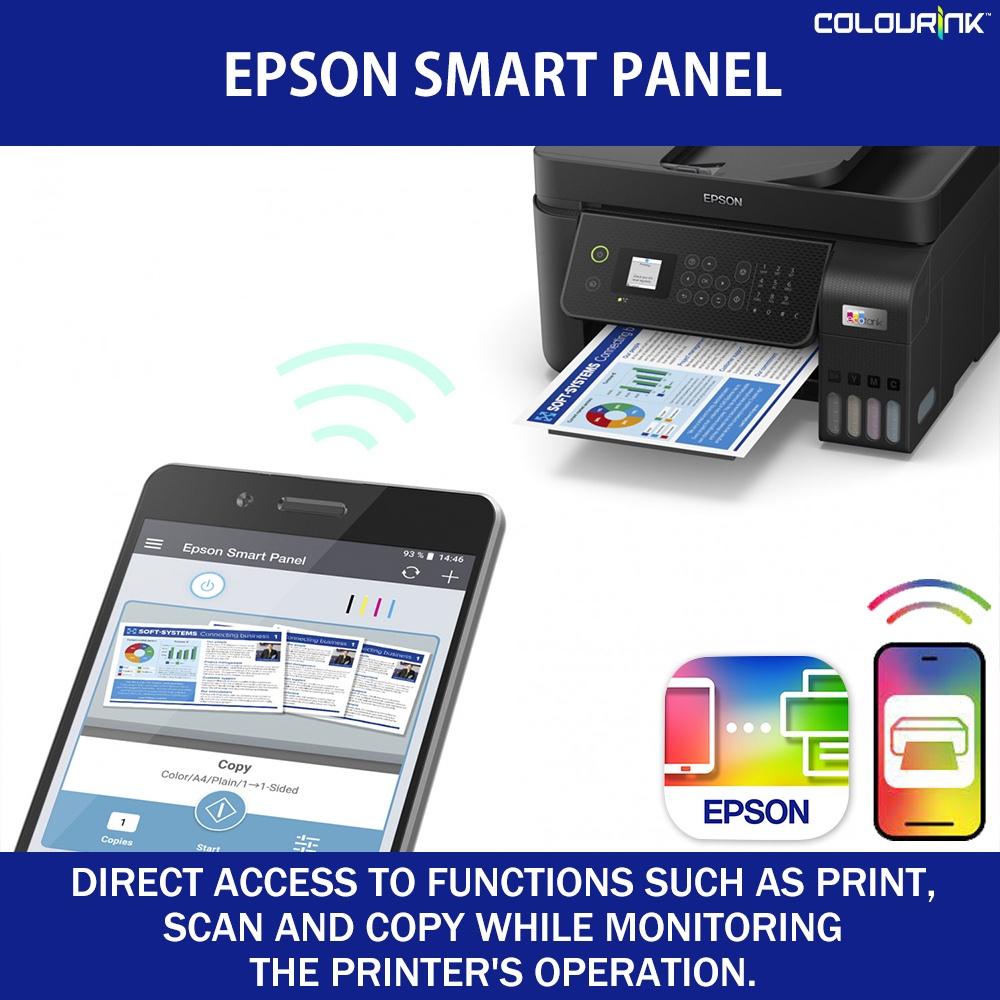 Epson EcoTank L6290 A4 Wi-Fi Duplex All in One Print Scan Copy Fax Refill Ink Tank Printer with ADF Scanner