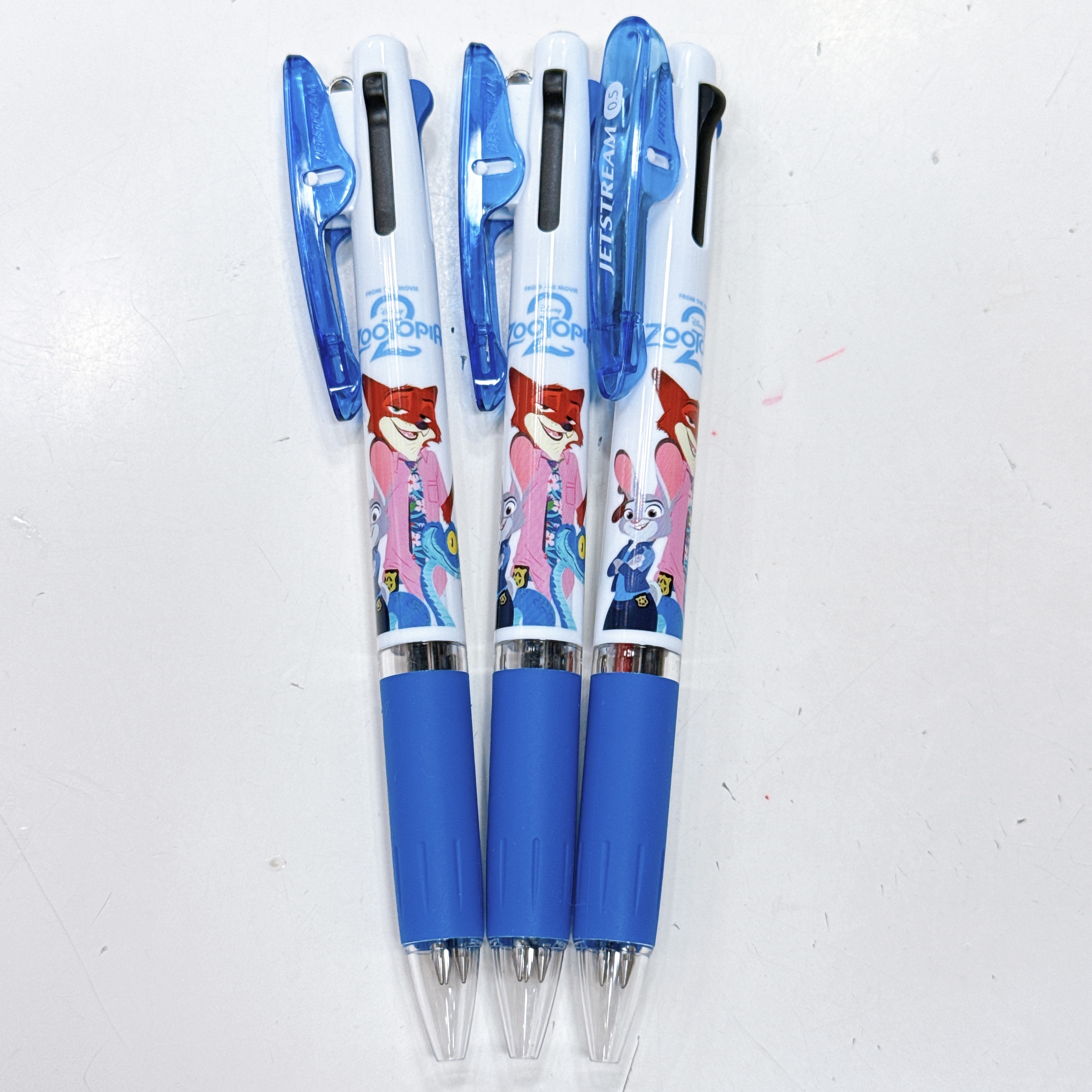 日本製造優獸大都會zootopia 三菱牌三色原子筆