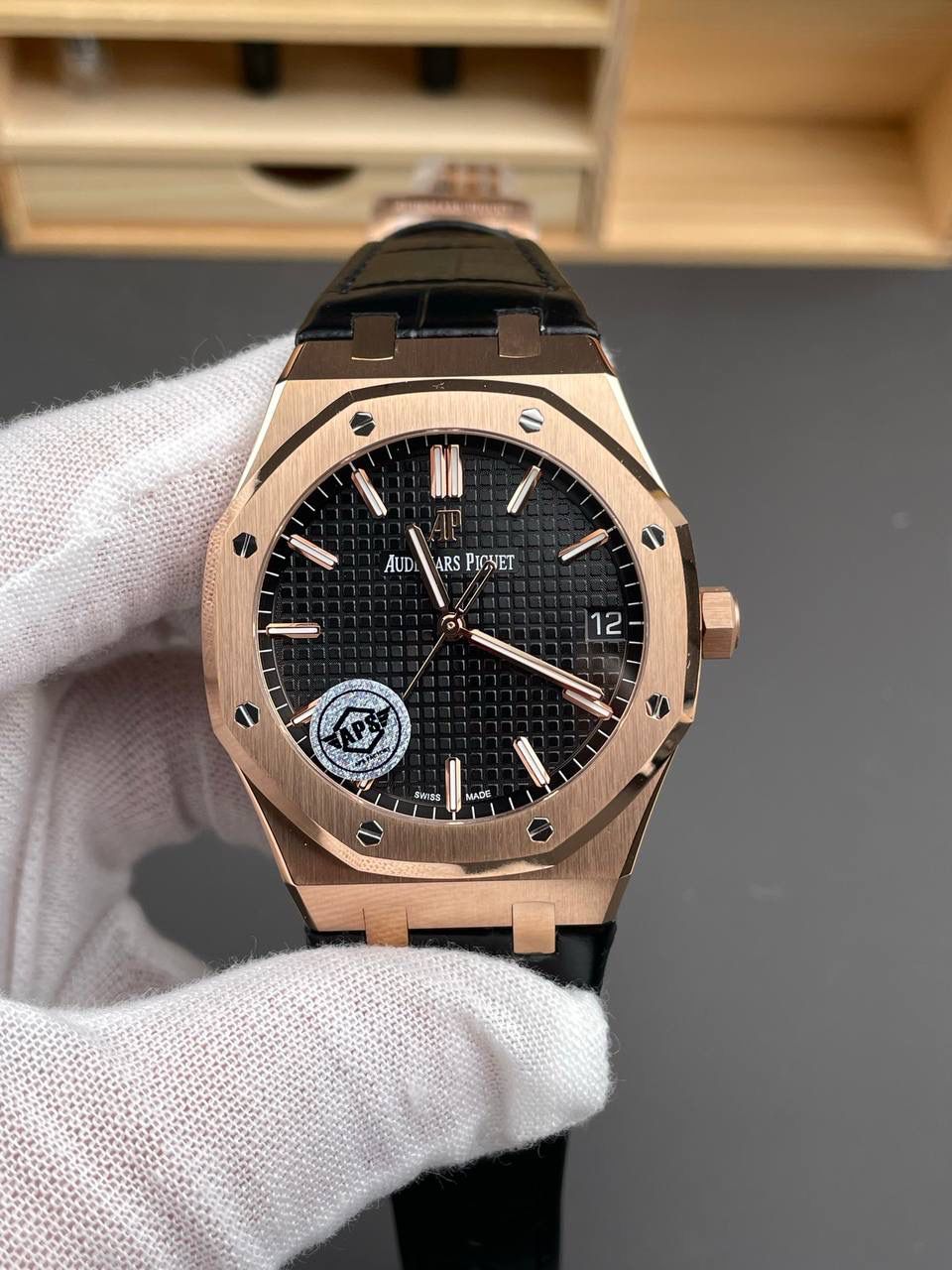 🚀AP 玫金15500 皮带款/41mm/4302机💯