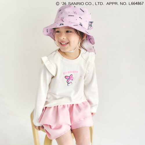 🆕【⭐訂購⭐】🇯🇵 日本直送 🌀#Sanrio 天鵝絨貼片荷葉邊 長袖tee［4款選］🌀[ELBA-0025][260213]