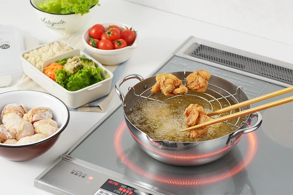 日本吉川鄉技不銹鋼天婦羅鍋