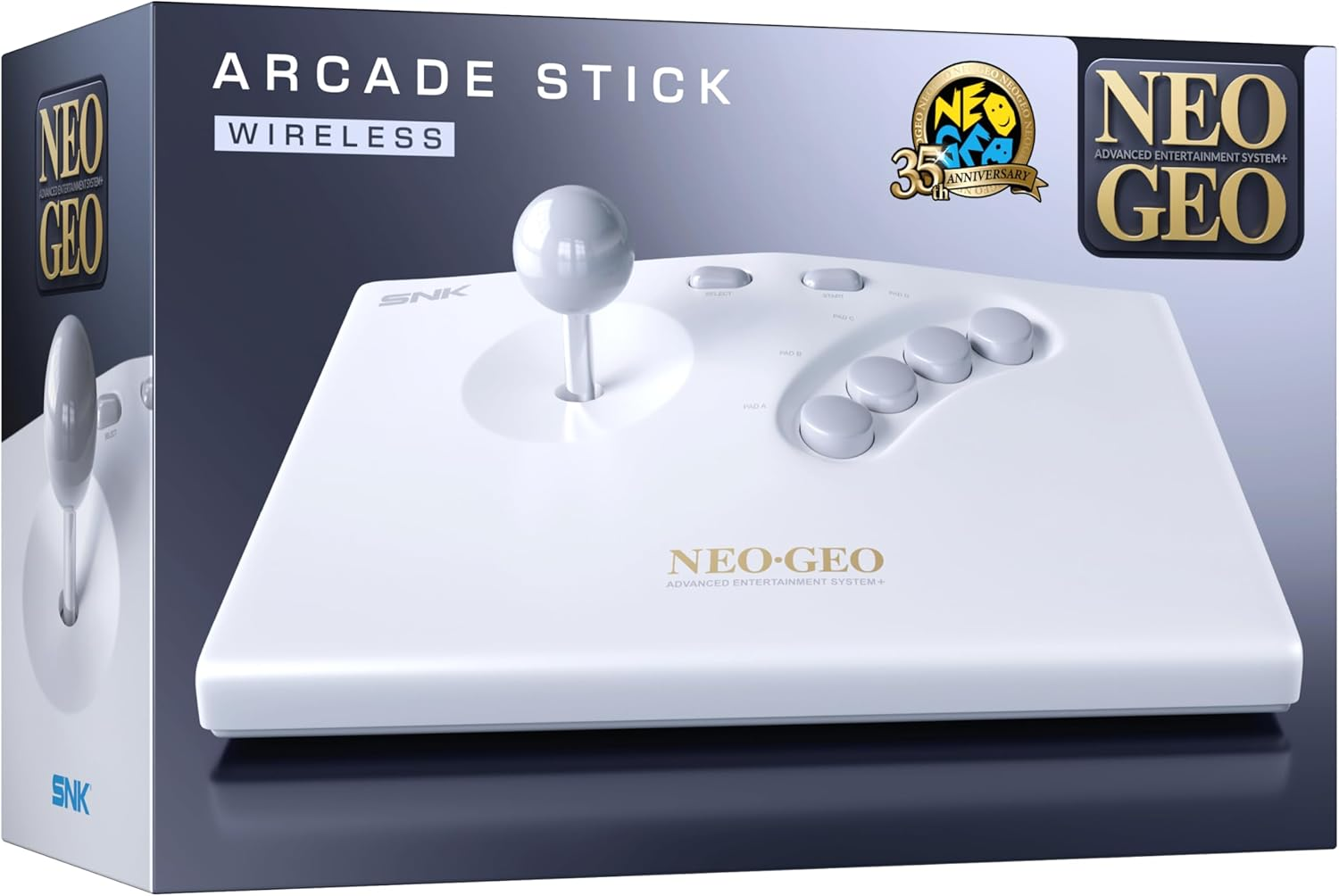 【預售 12/11】NEOGEO AES+ 無線街機搖桿 (白色) / Wireless Arcade Stick (White) PO0724