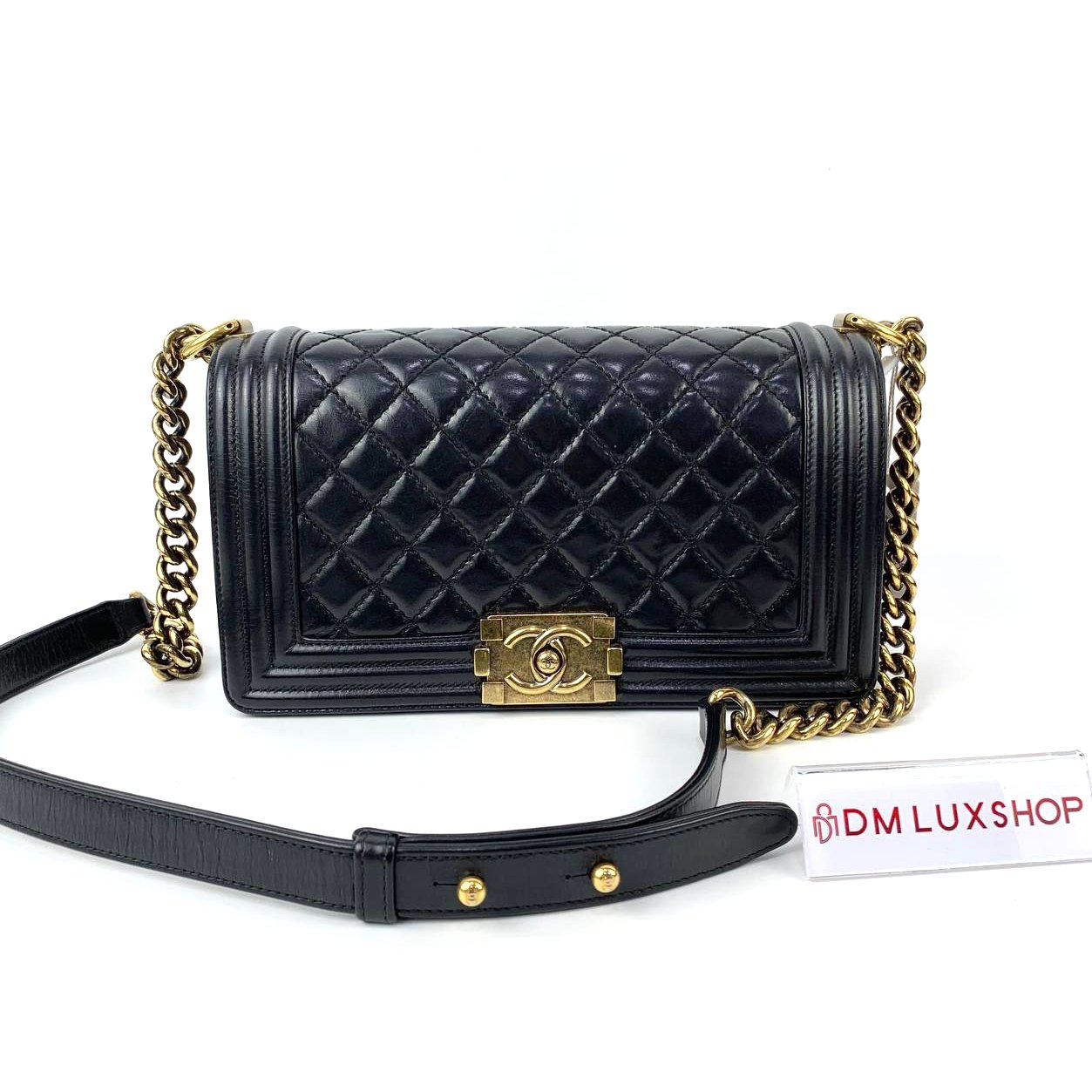 Chanel Boy Medium GHW (Serial 17, Year2013)