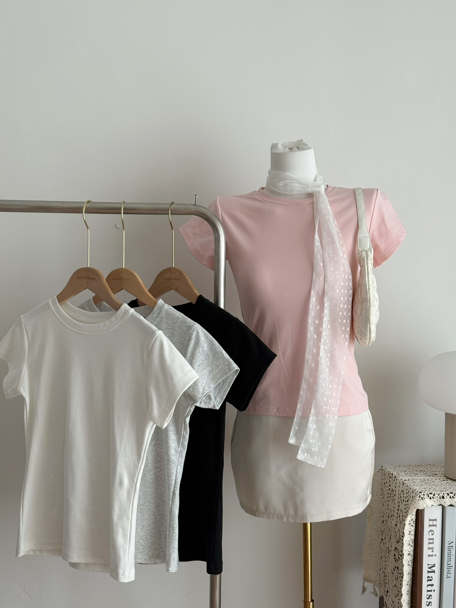 Hailey Cotton Tee | Pink