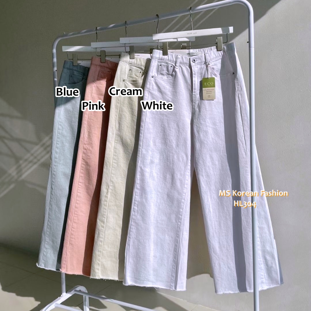 HL304 韓國🌼Howluk春版彈力棉闊筒褲