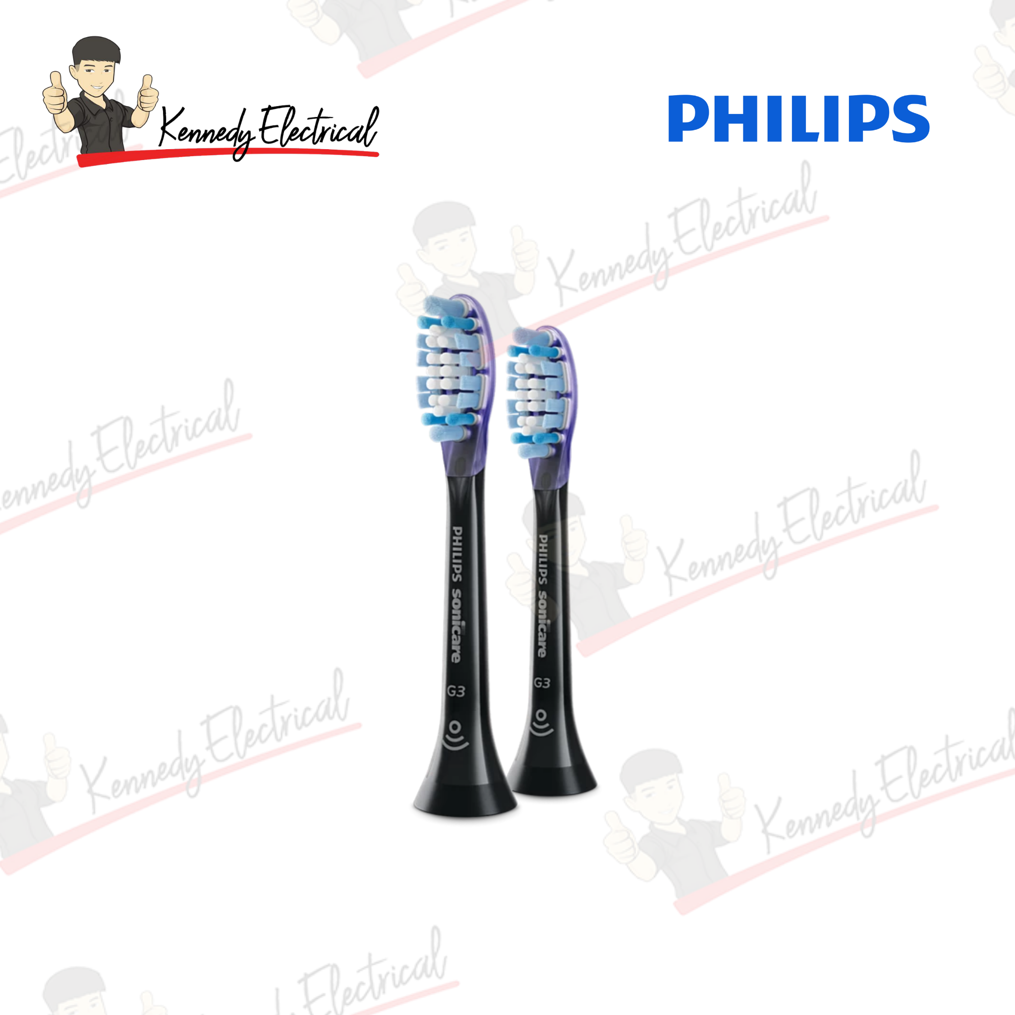 Philips Sonicare G3 Premium Gum Care Standard Toothbrush Heads Black 2pcs (HX9052/96)