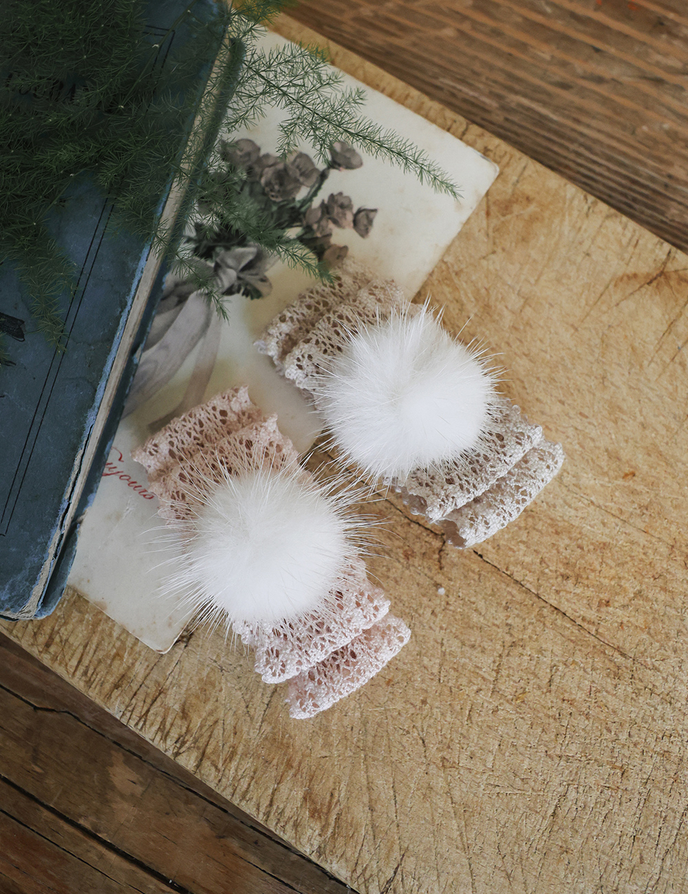 FLO | Madeleine mink pair hairpins - 2 colors (ACC)