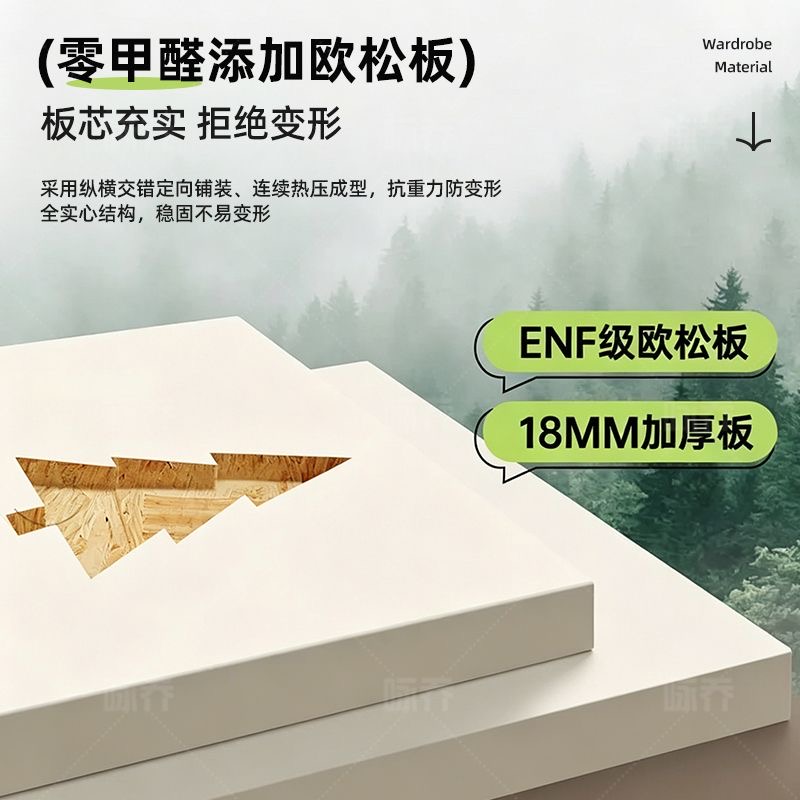 歐松板趟門衣櫃 睡房家用整櫃 細單位大衣櫃 wardrobe