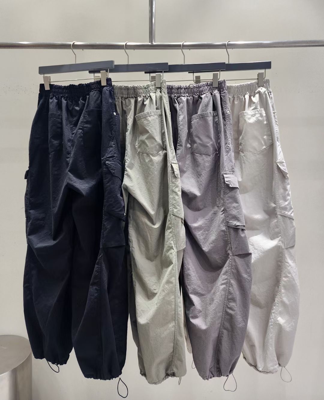 休閒大袋工裝褲