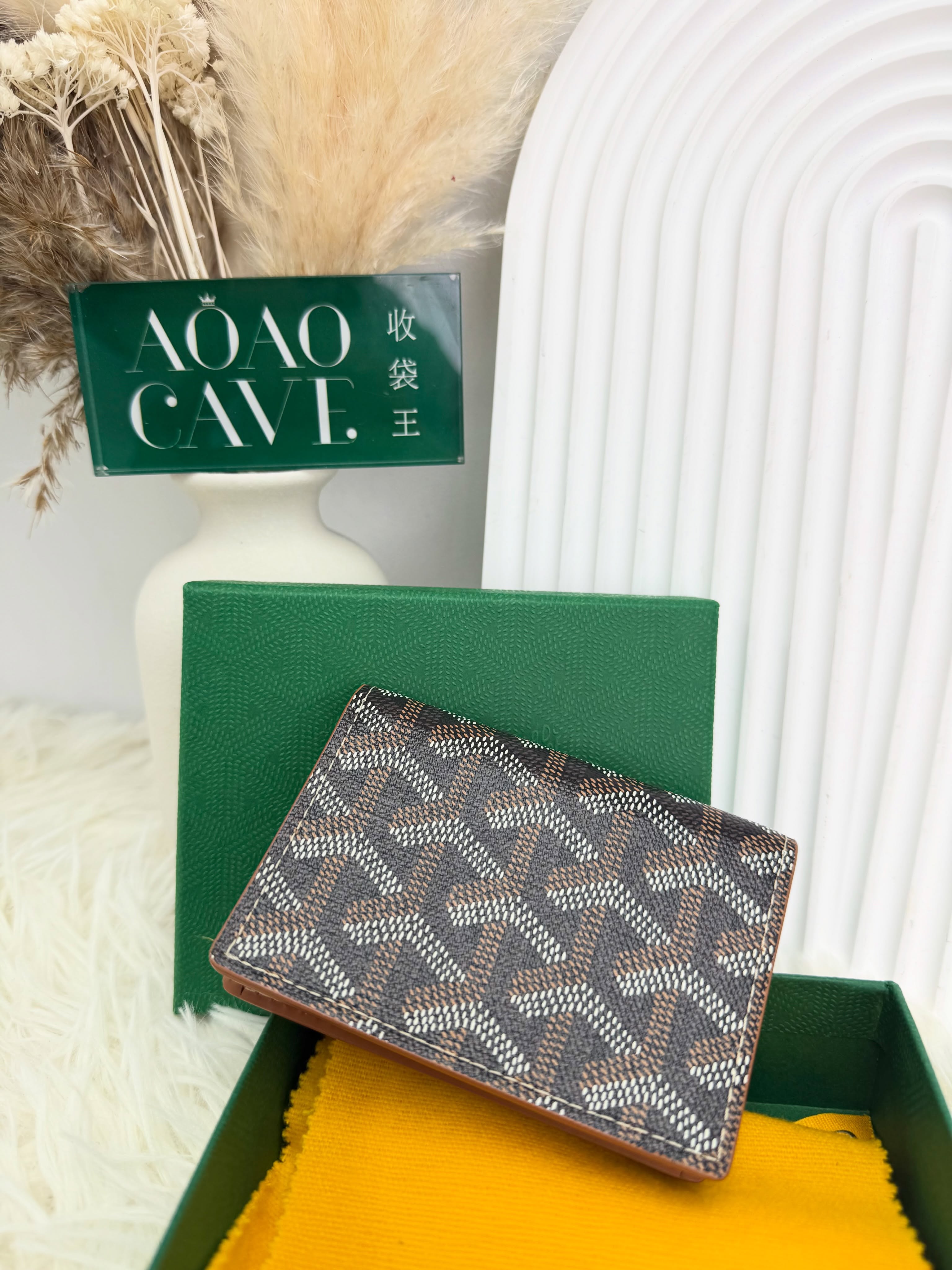 Goyard 👜全新💫 啡色老花卡包 有盒