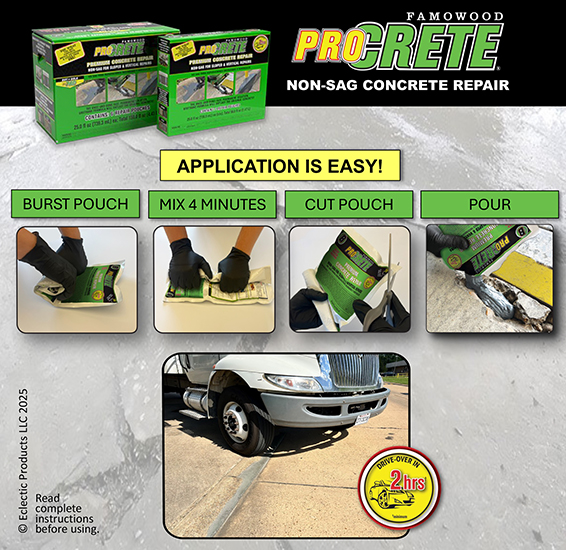 ProCRETE Premium Concrete Repair – NON-SAG 高級混凝土修補劑 – 不下垂