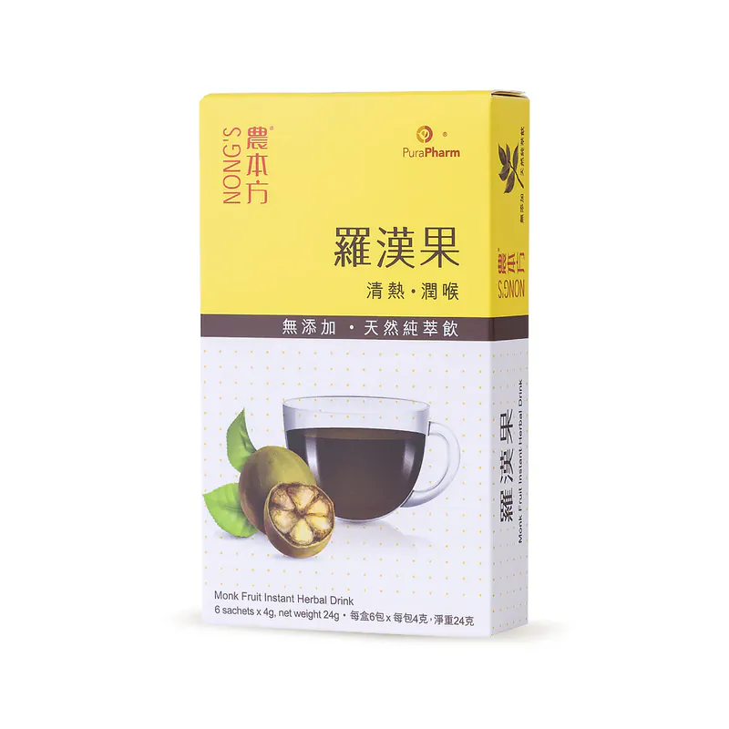 農本方® 羅漢果天然純萃飲4克 x 6包