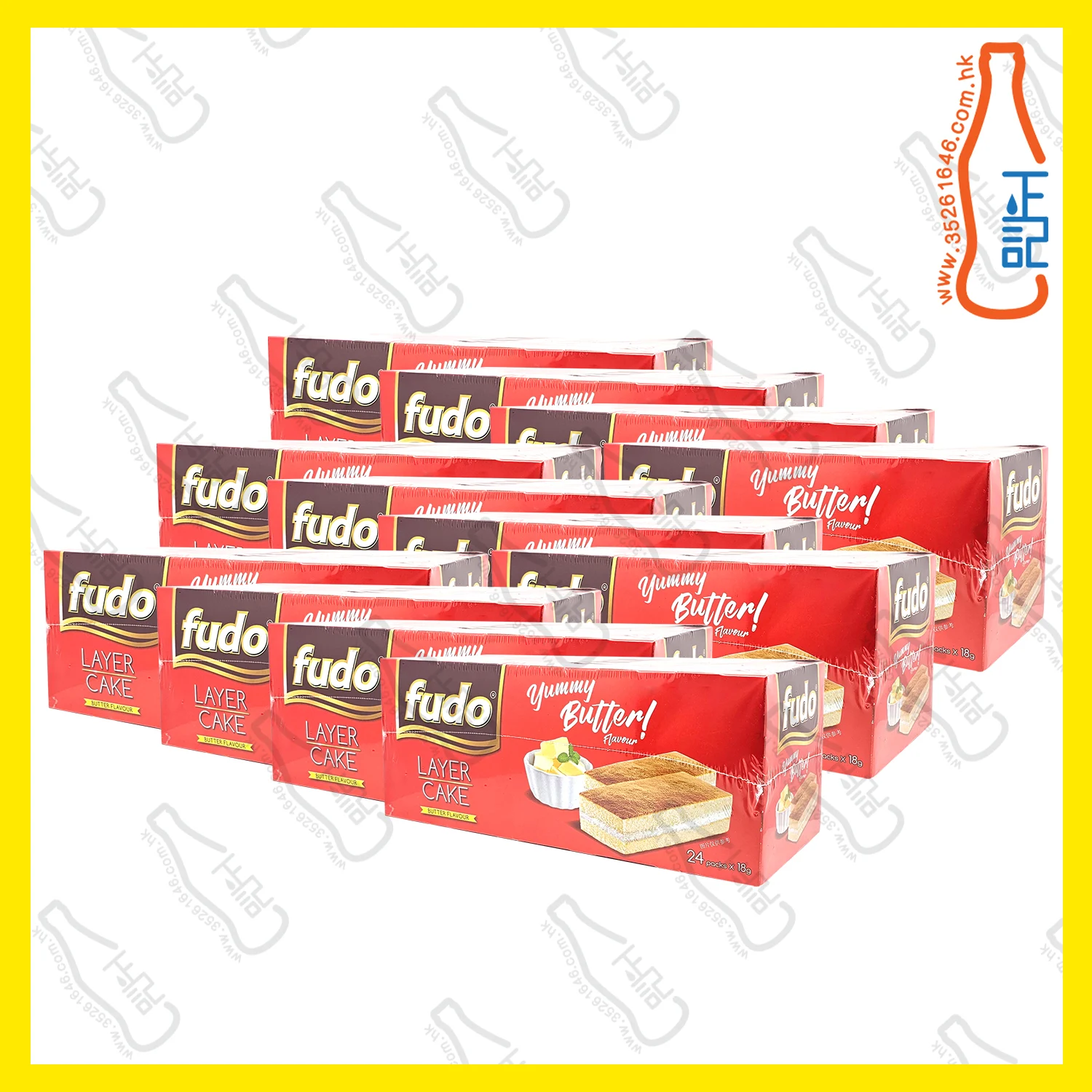 ==ORI6476 Fudo福多蛋糕 - 奶油味 x 24條 x【12盒】/箱