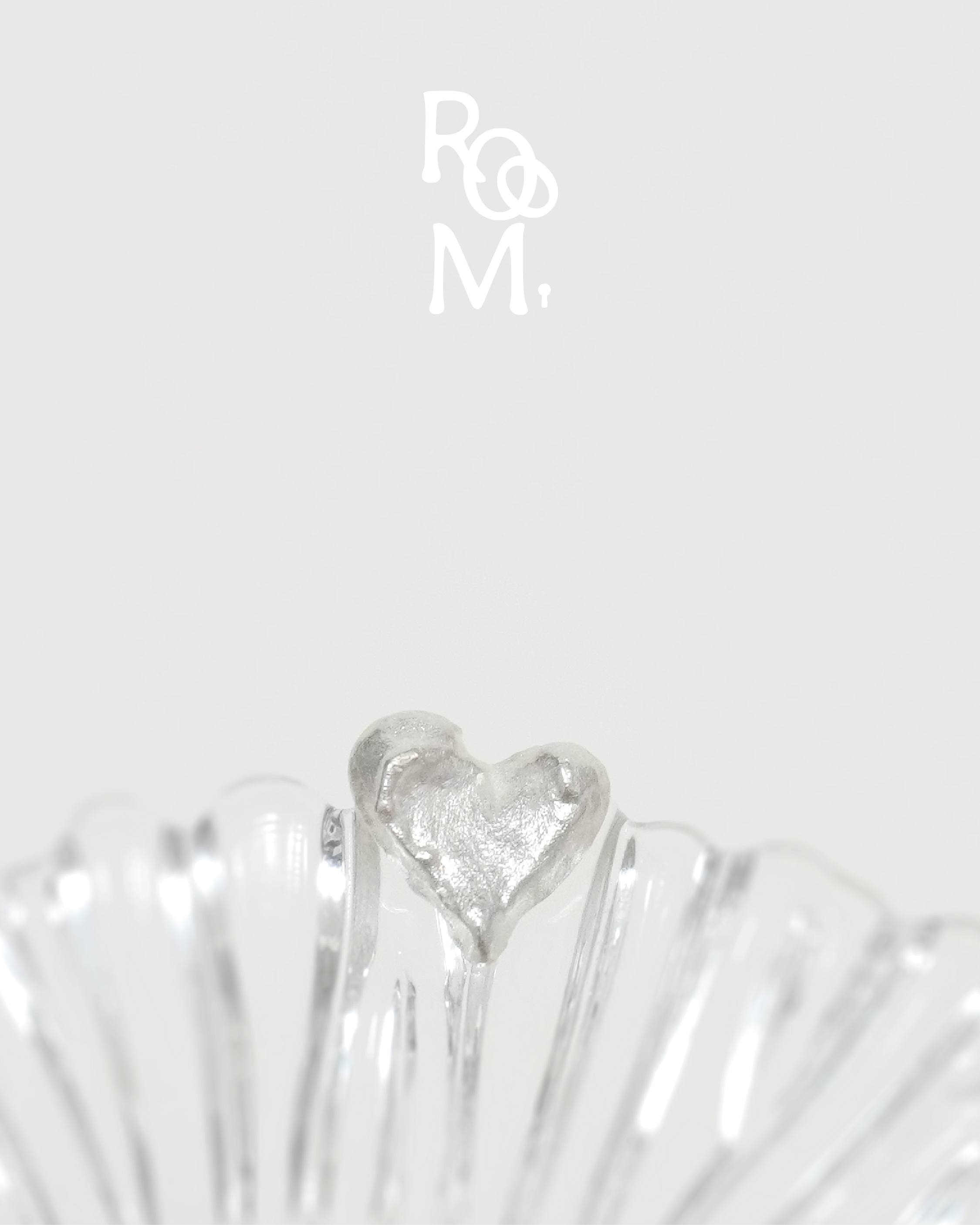 Raw Love Heart Earrings