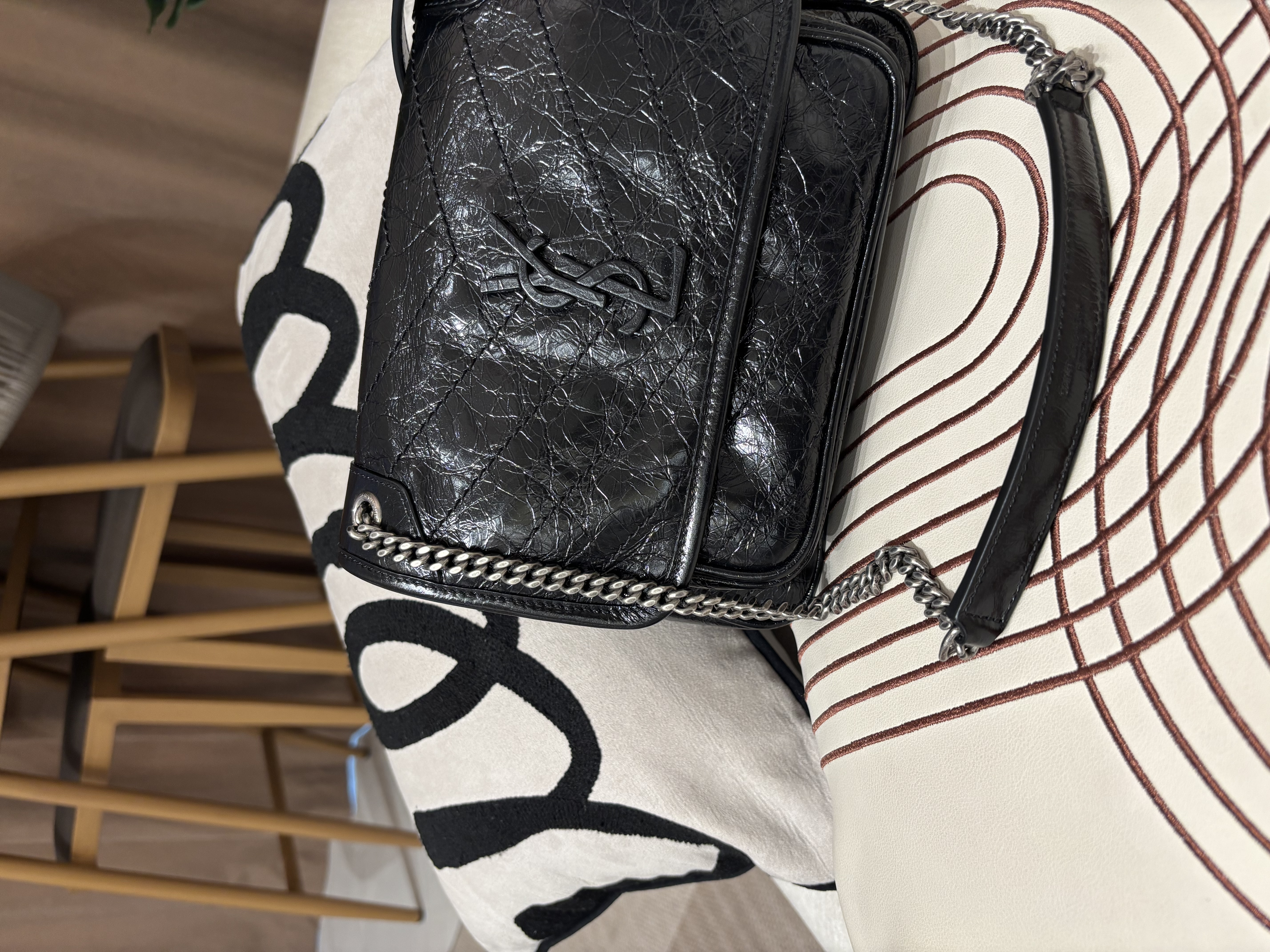 Saint laurent Niki baby ysl niki calfskin 100%Authentic,98%new ✅certificate ✅dust bag  