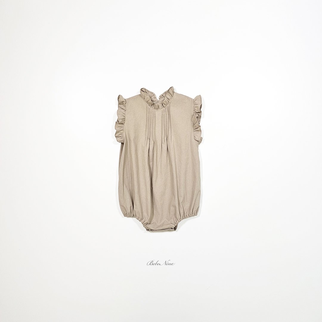 ☀️預訂 韓國直送☀️🇰🇷Bebenine三色摺皺荷葉邊背心包屁衣