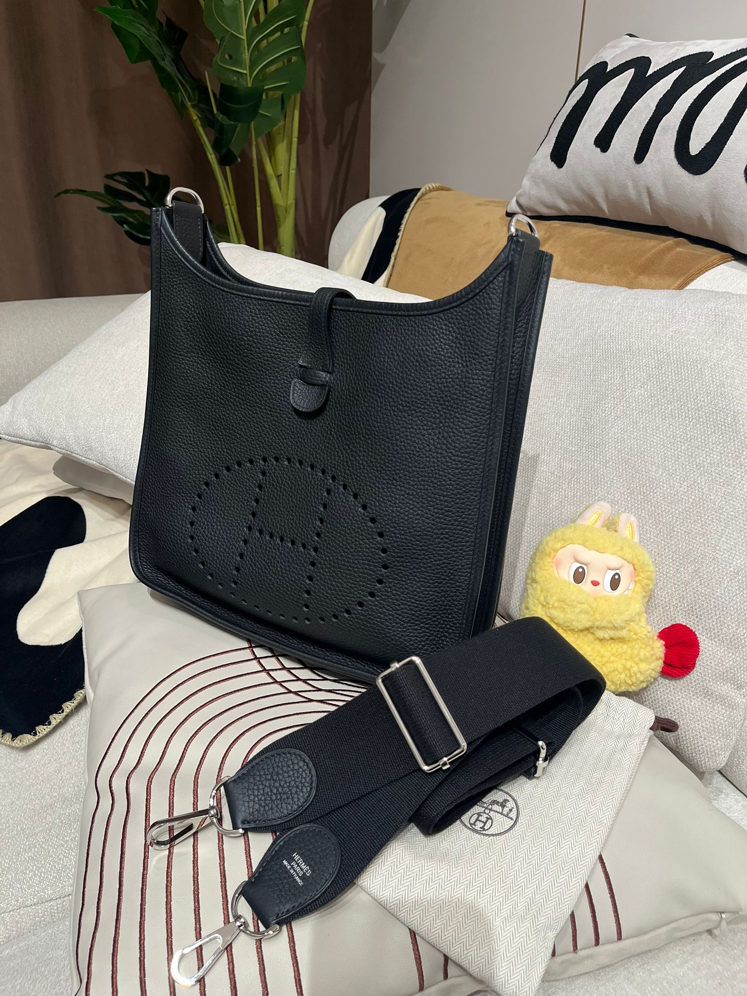 Hermes evelyne 29, STAMP D 黑銀100%Authentic ,98%new ✅專門店收據✅塵袋✅box 