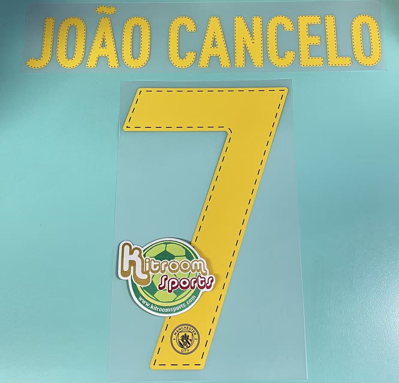 2022-23 Manchester City Away UCL Nameset #7 JOAO CANCELO