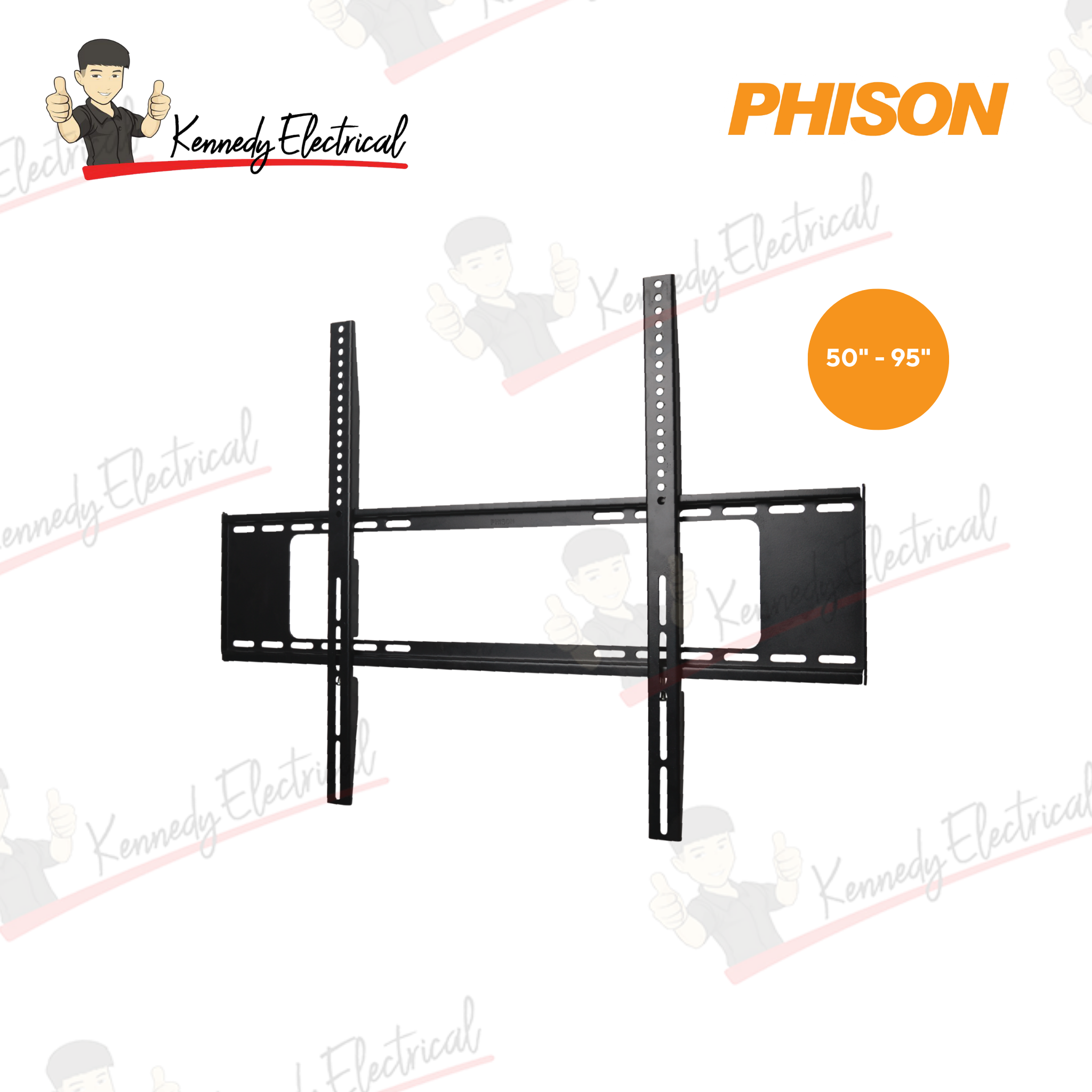 Phison 50"–95" Fixed TV Bracket PM-80F