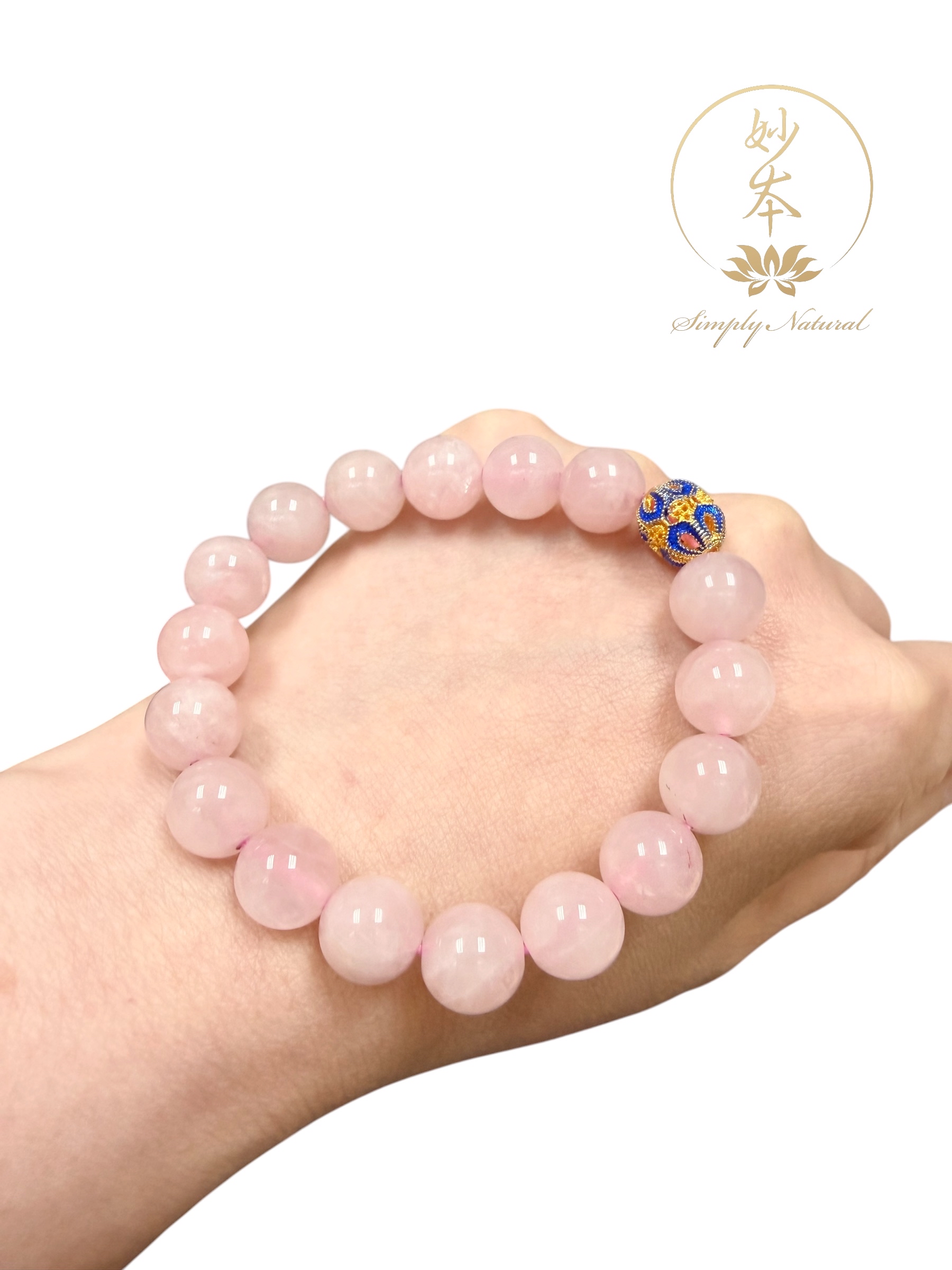 10mm 粉晶手串 （作明佛母火供加持）人緣、事業