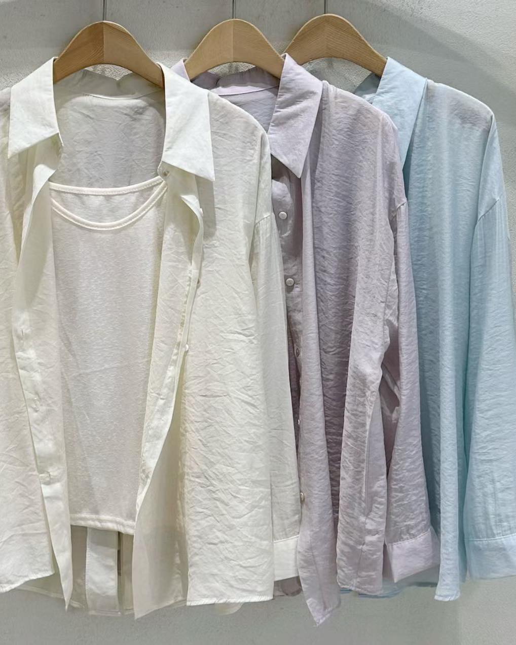 超薄防曬衫+吊帶打底