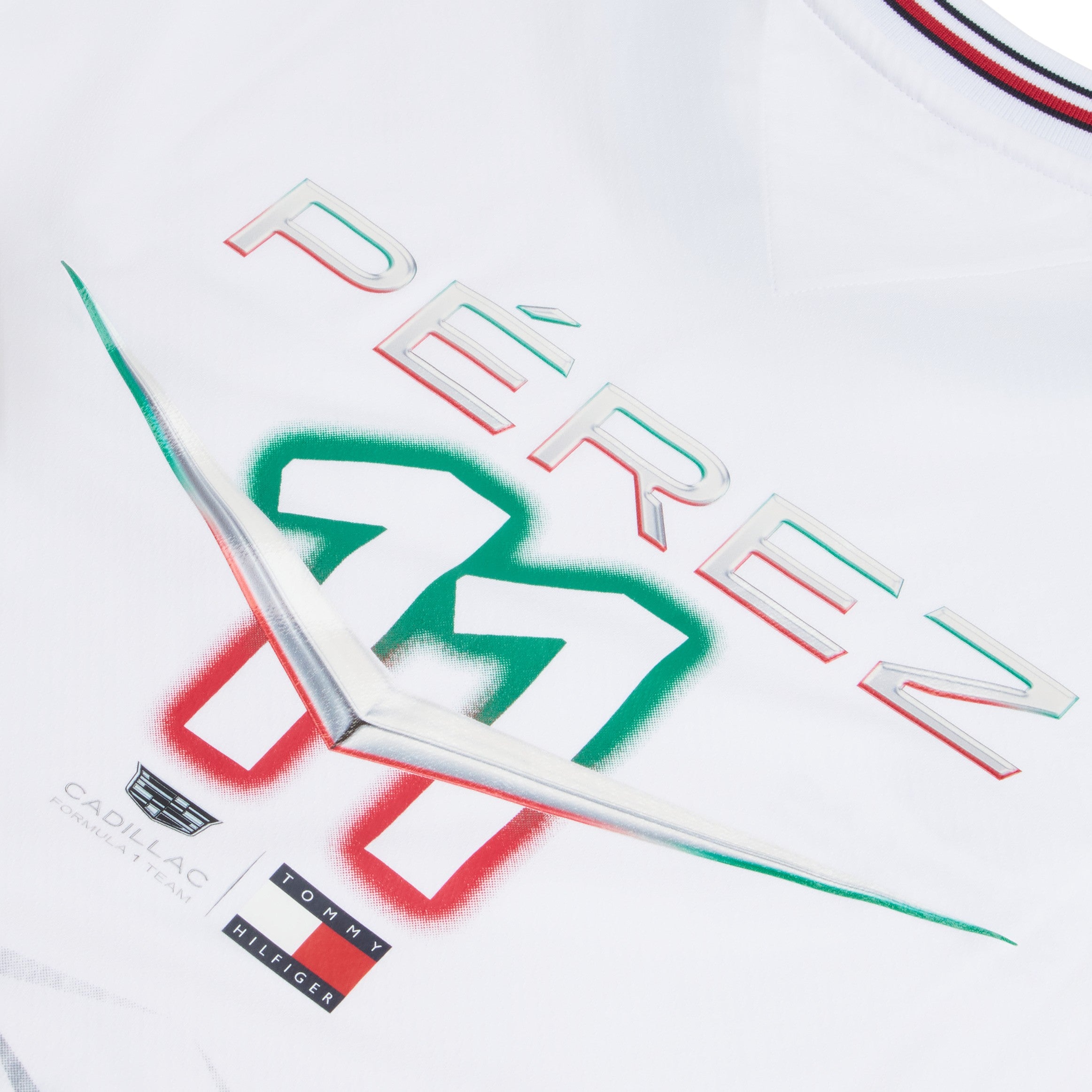 TH x Cadillac F1 Team 凱迪拉克車隊Sergio Perez 墨西哥特別版白色賽車服 MN0MN00145BDS