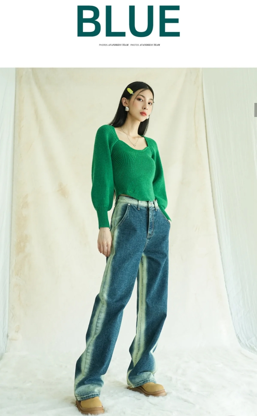 AVANDRESS 超人氣 Side-line Wide Pants