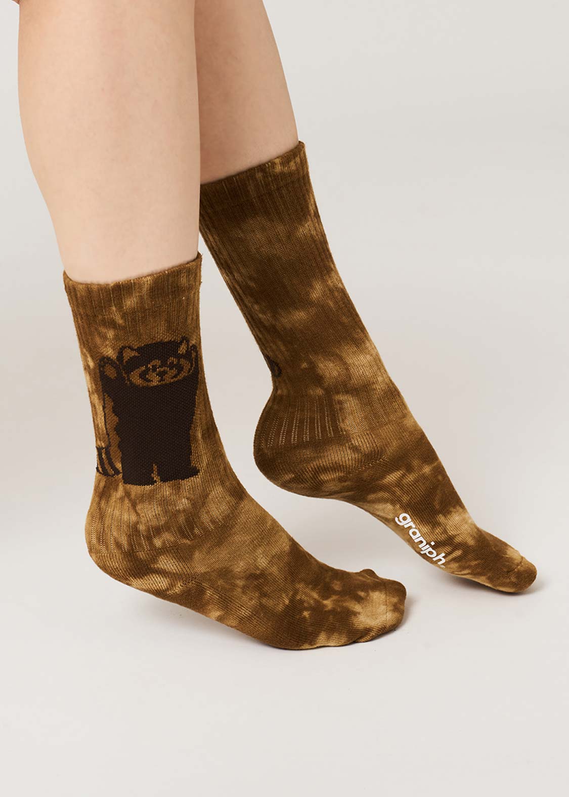 📦訂購 日本限定 graniph IKAKU Red Panda 小熊貓 中筒襪