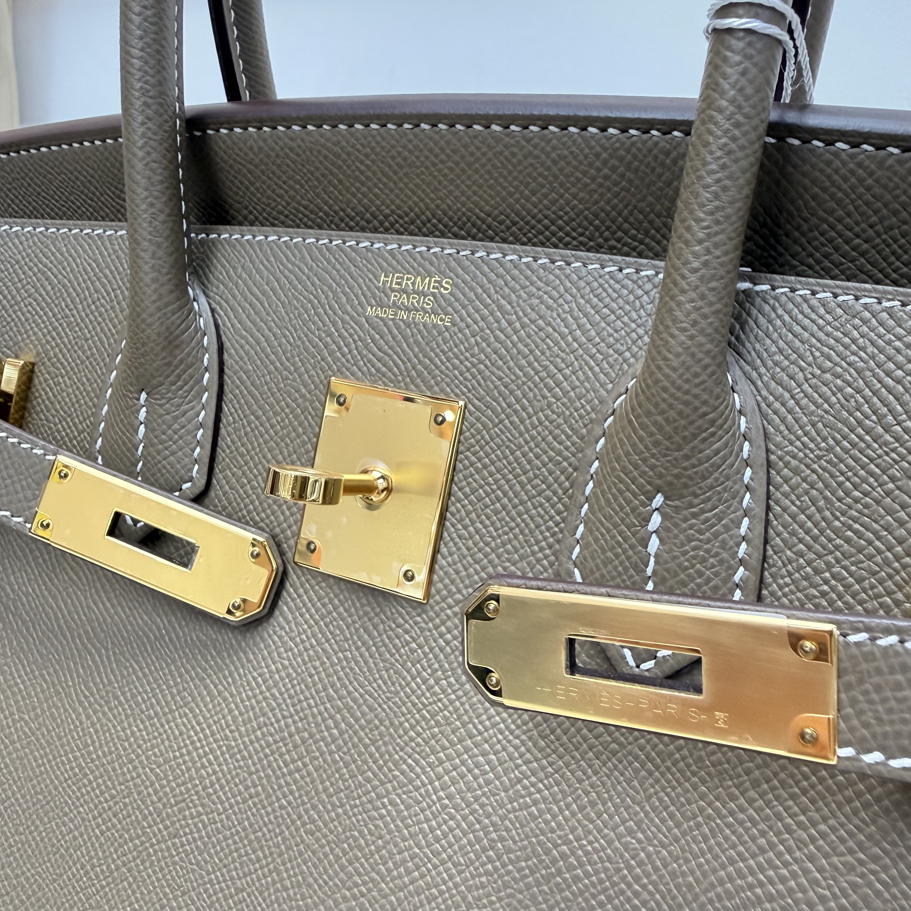 Full set Hermes Birkin 30 大象灰 金扣 Y刻 閒置新