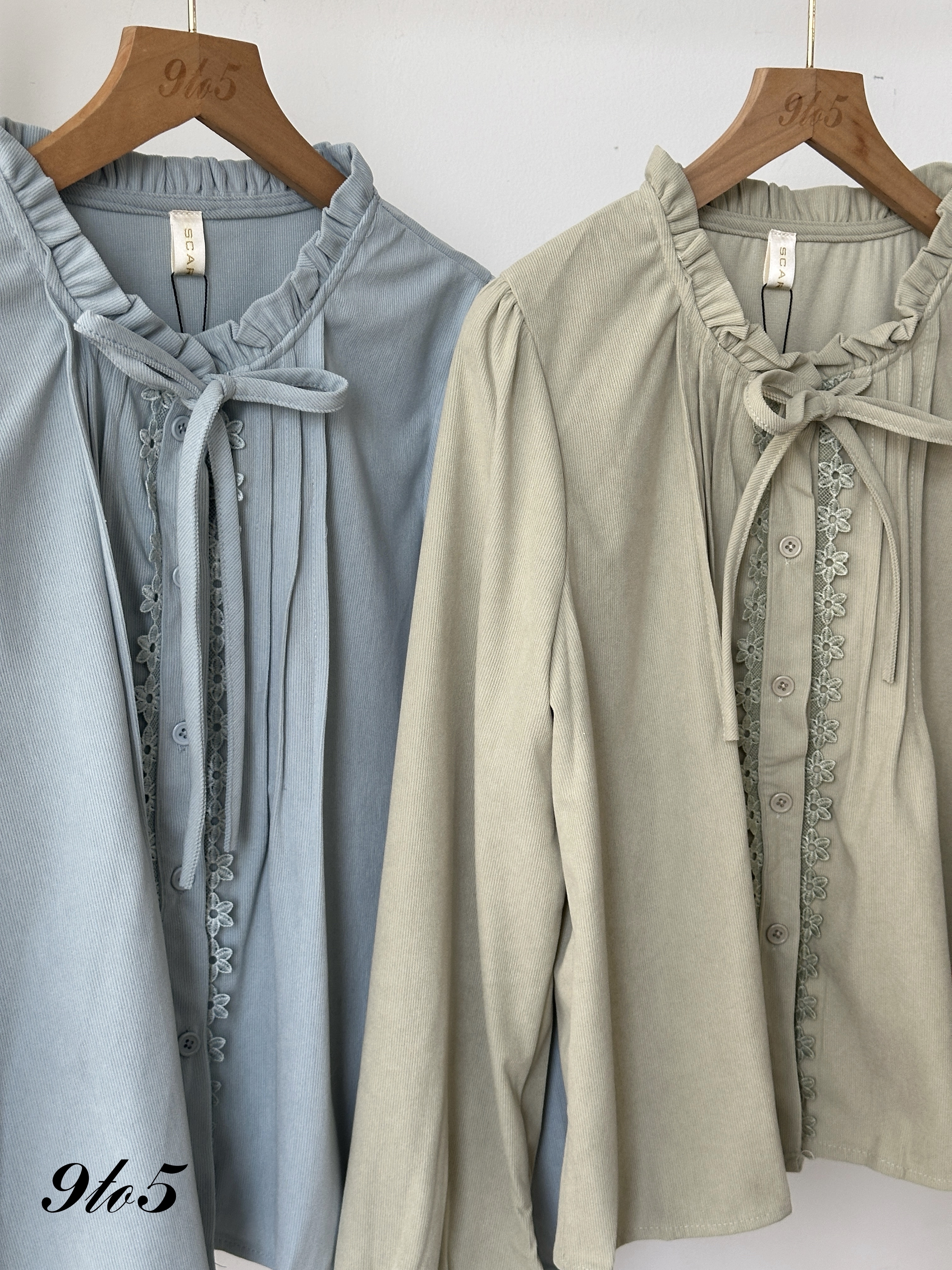 T4093 Bow-tie Ruffle Top - 4 Colors 