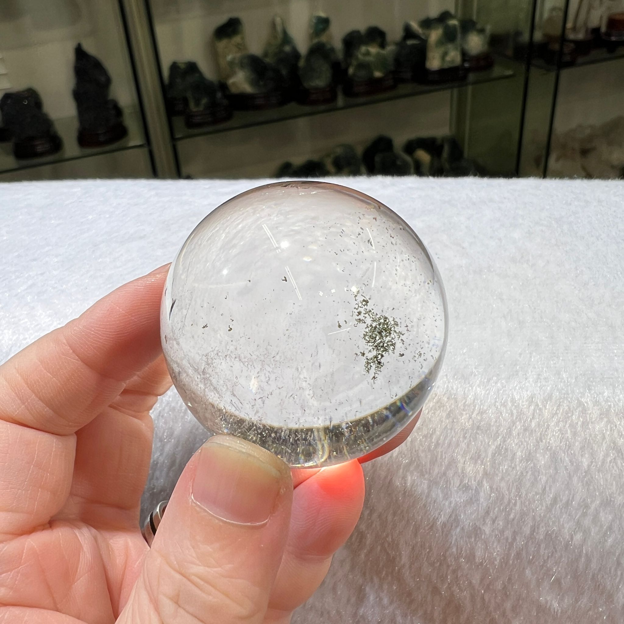 白水晶球 4.5 cm+/- (不連座) #CA0044