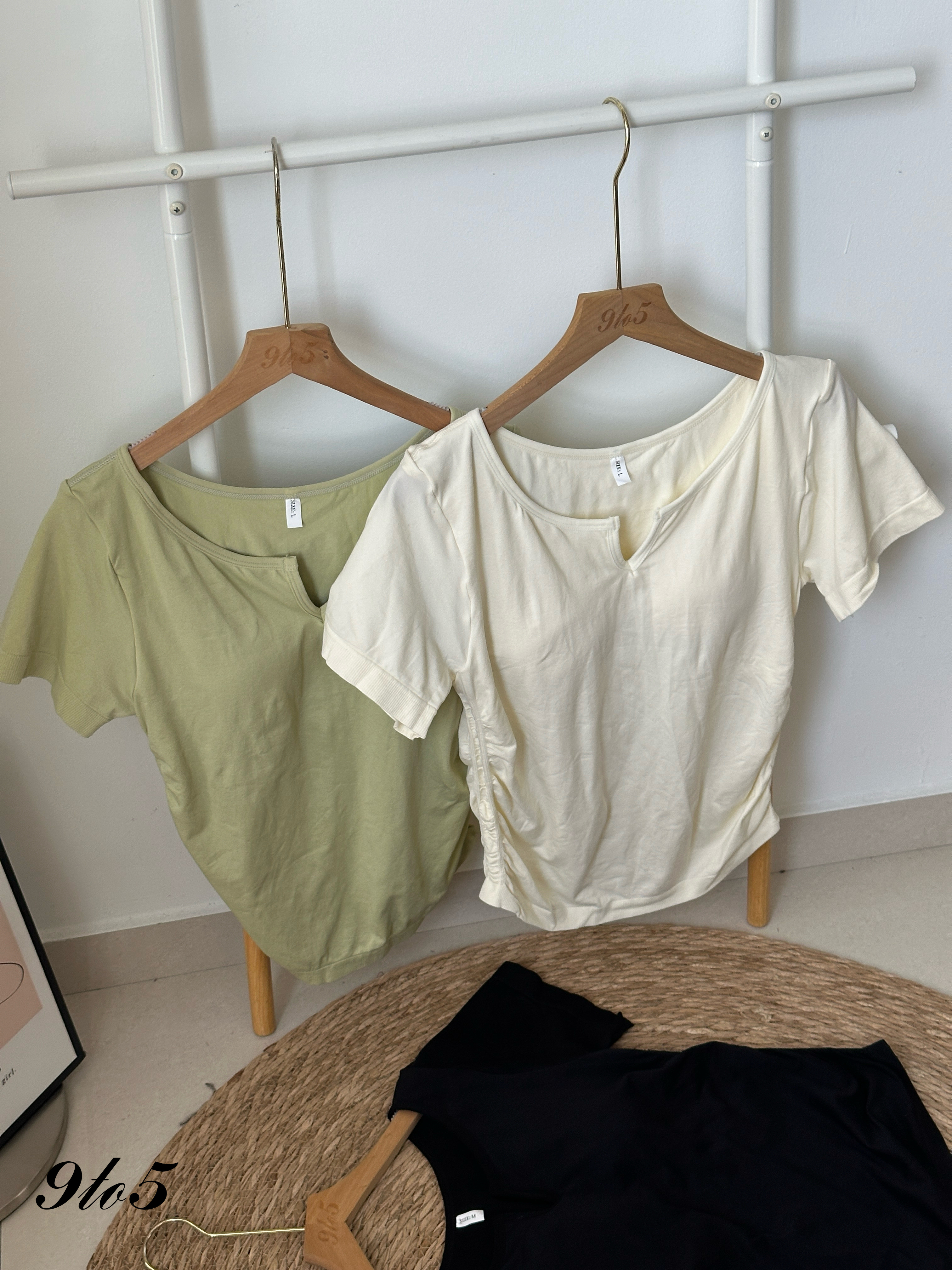 T4086 Short Sleeve Bra Top - 4 Colors 