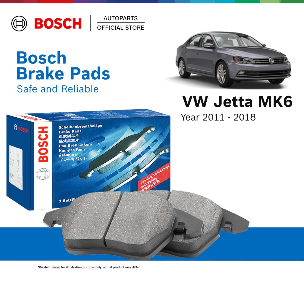 BOSCH Front Brake Pads - Volkswagen VW Jetta (MK6) (year 2011 - 2018) - 0986424797
