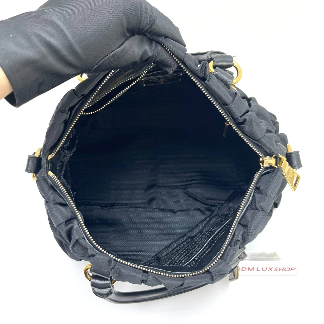 Prada Tessuto Gaufre Nylon Tote Bag GHW