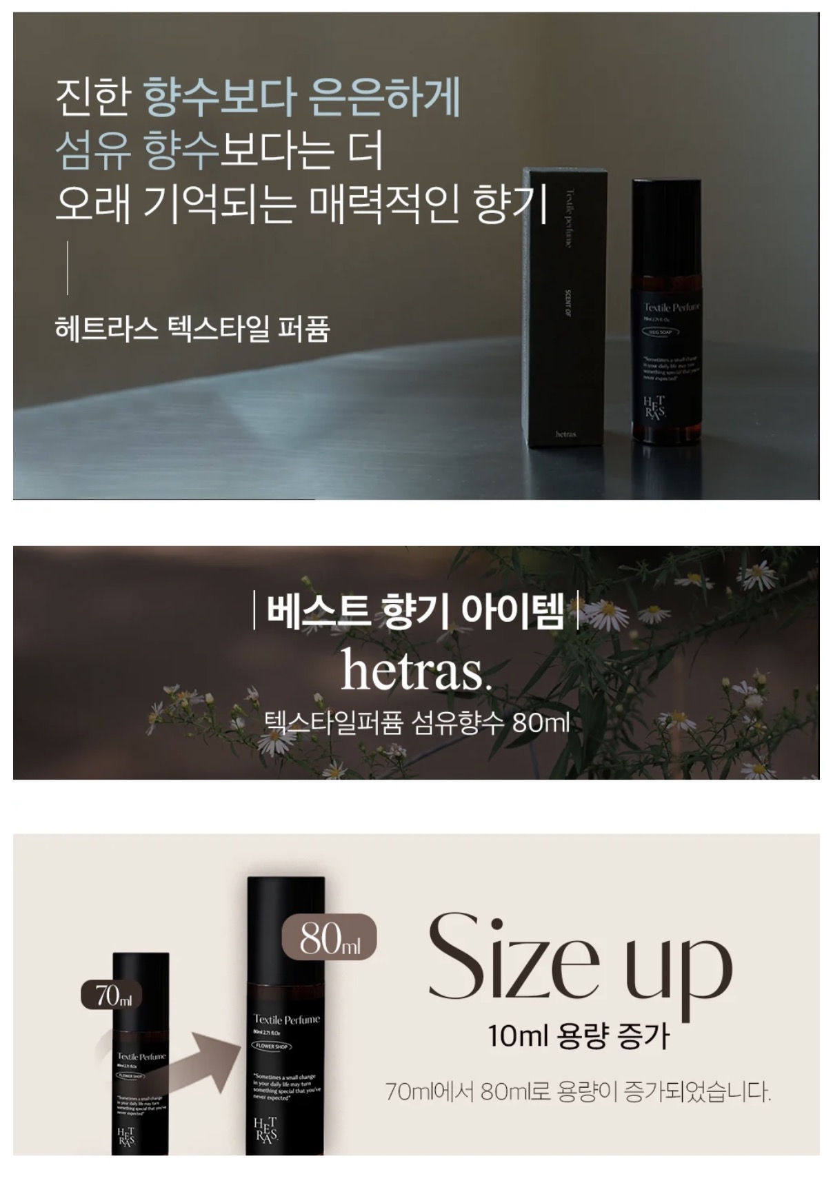 Hetras Textile Perfume 頂級持久淡香水級衣物香氛噴霧 80ml