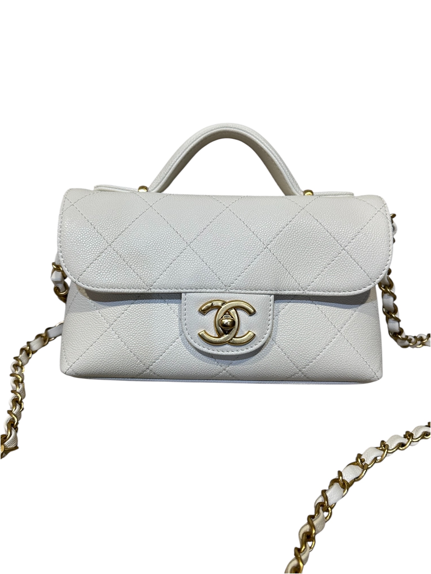 Pre-Owned CHANEL Top Handle Bag 