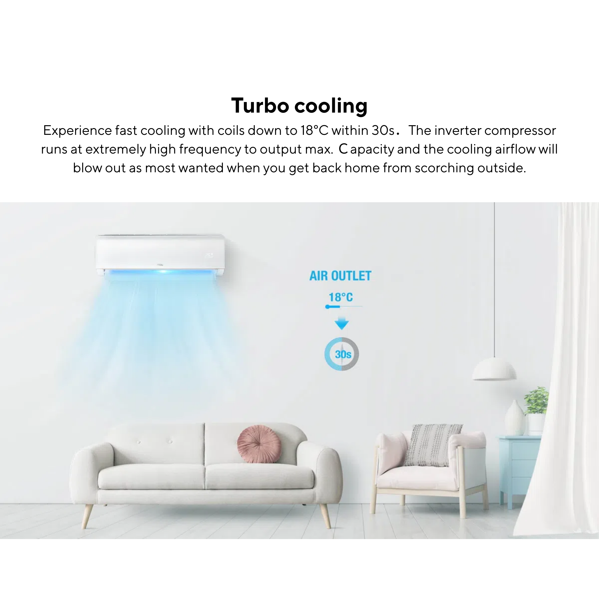 TCL 2.0HP Elite Series Inverter Air Conditioner (TAC-18CSD/XA82I)