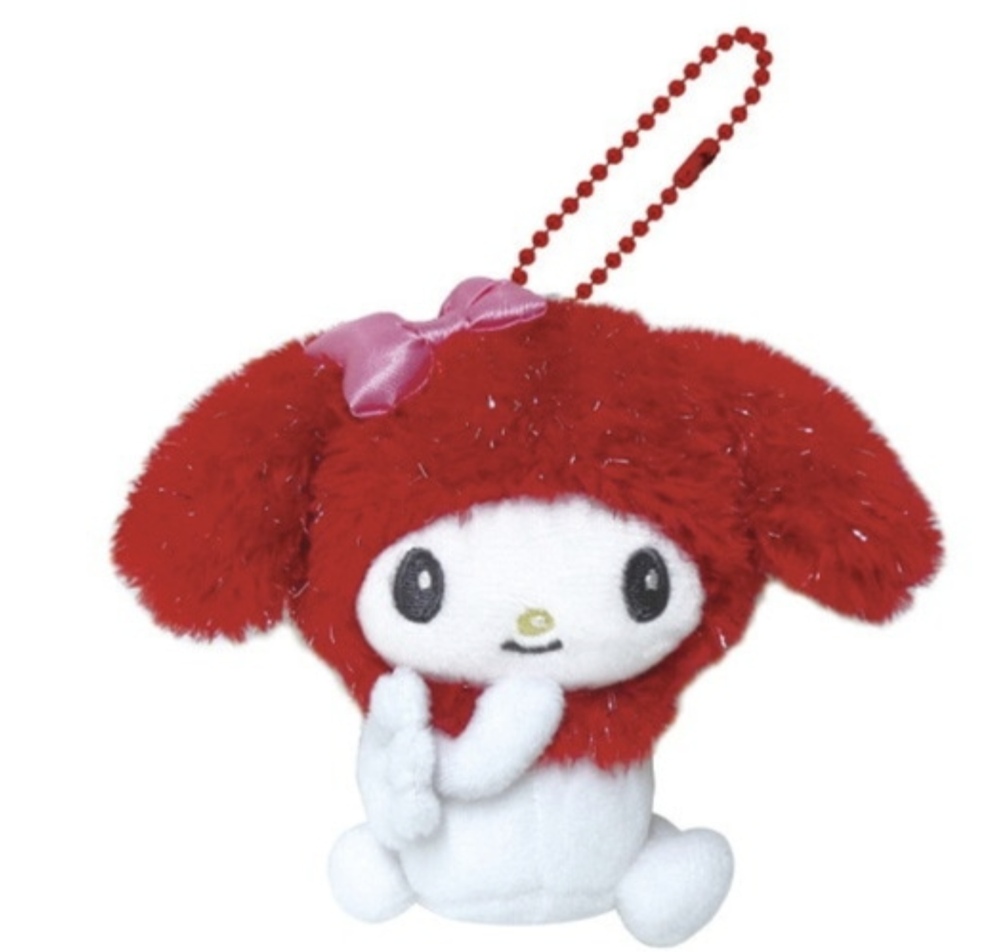 Sanrio My Melody 紅色天使系列 毛公仔球鏈掛件吊飾 